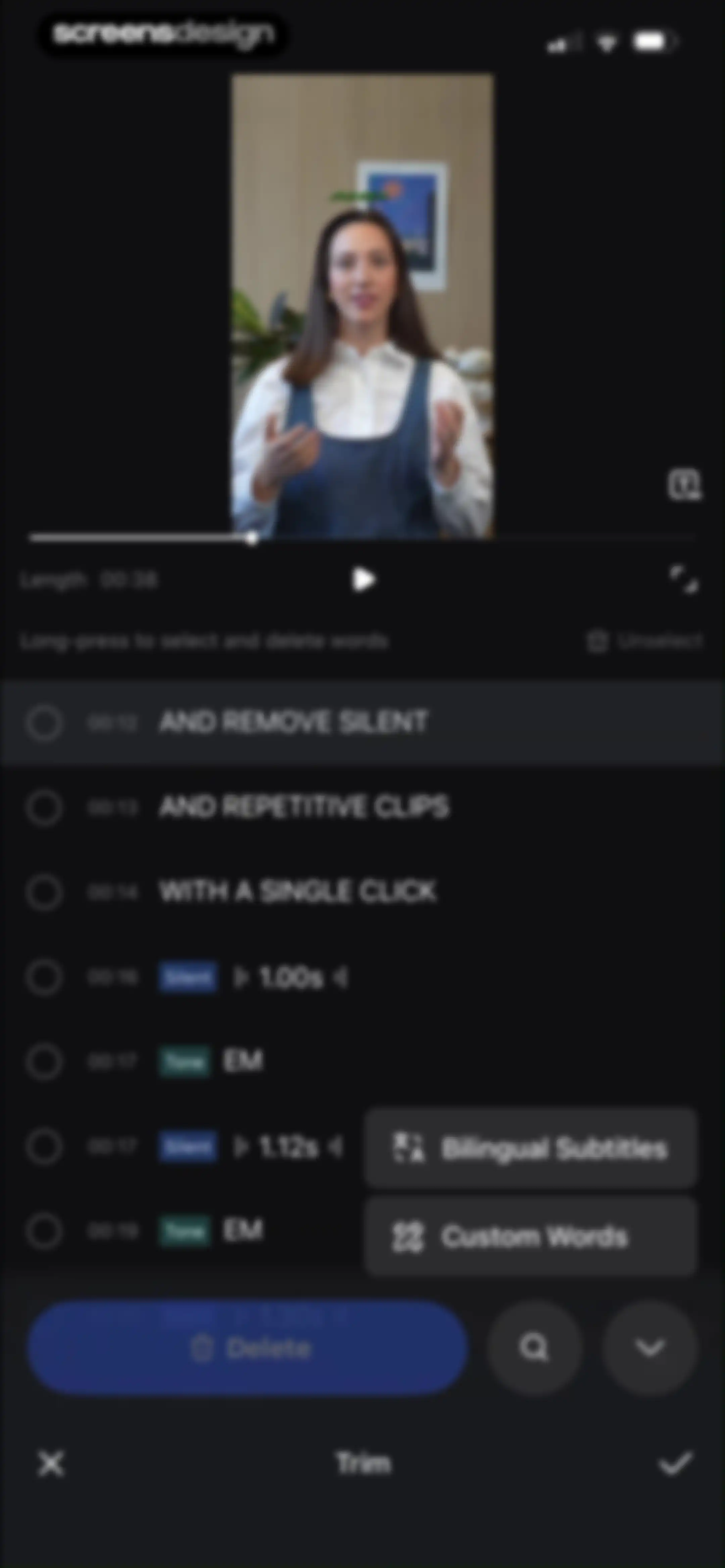 Vmake Labs: create viral video screen 31