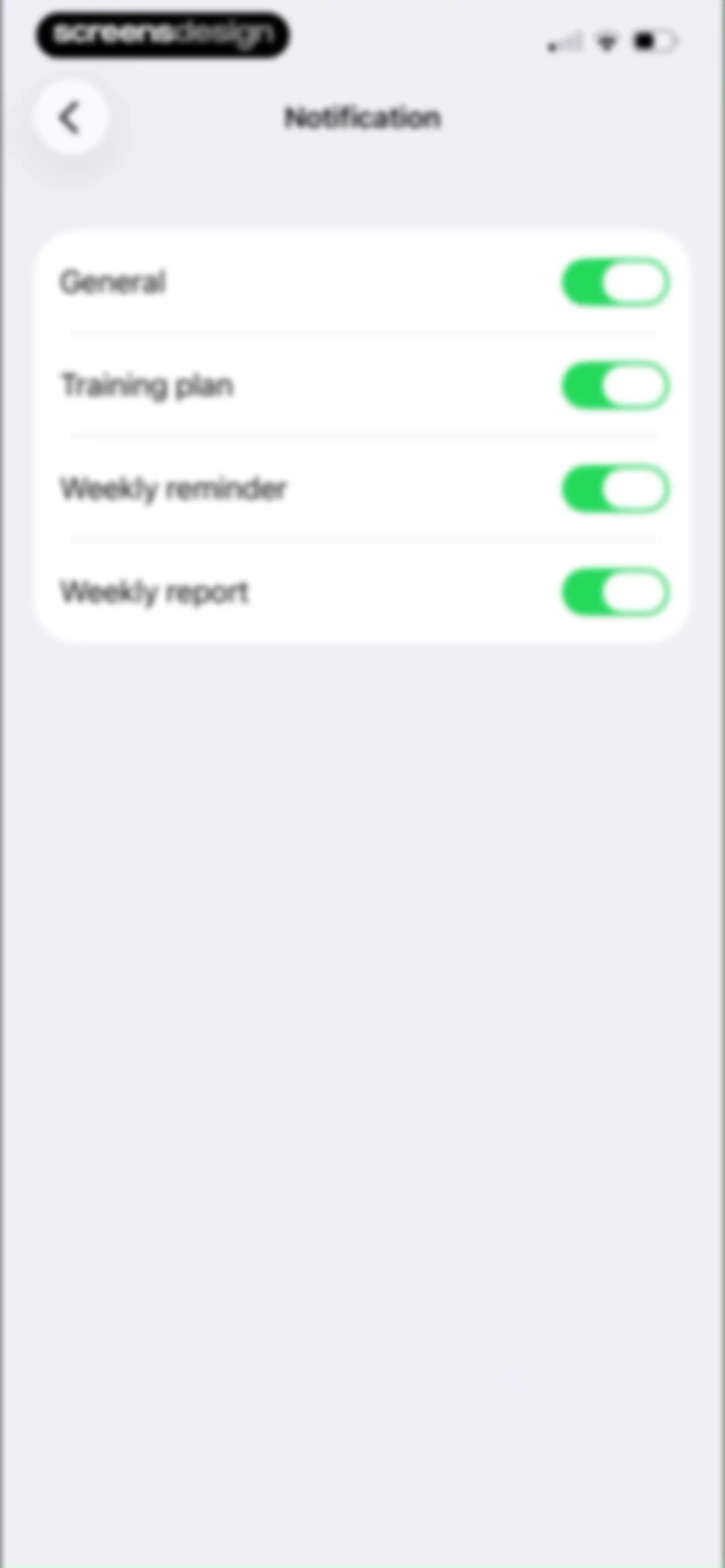 Running Walking Tracker Goals screen 95