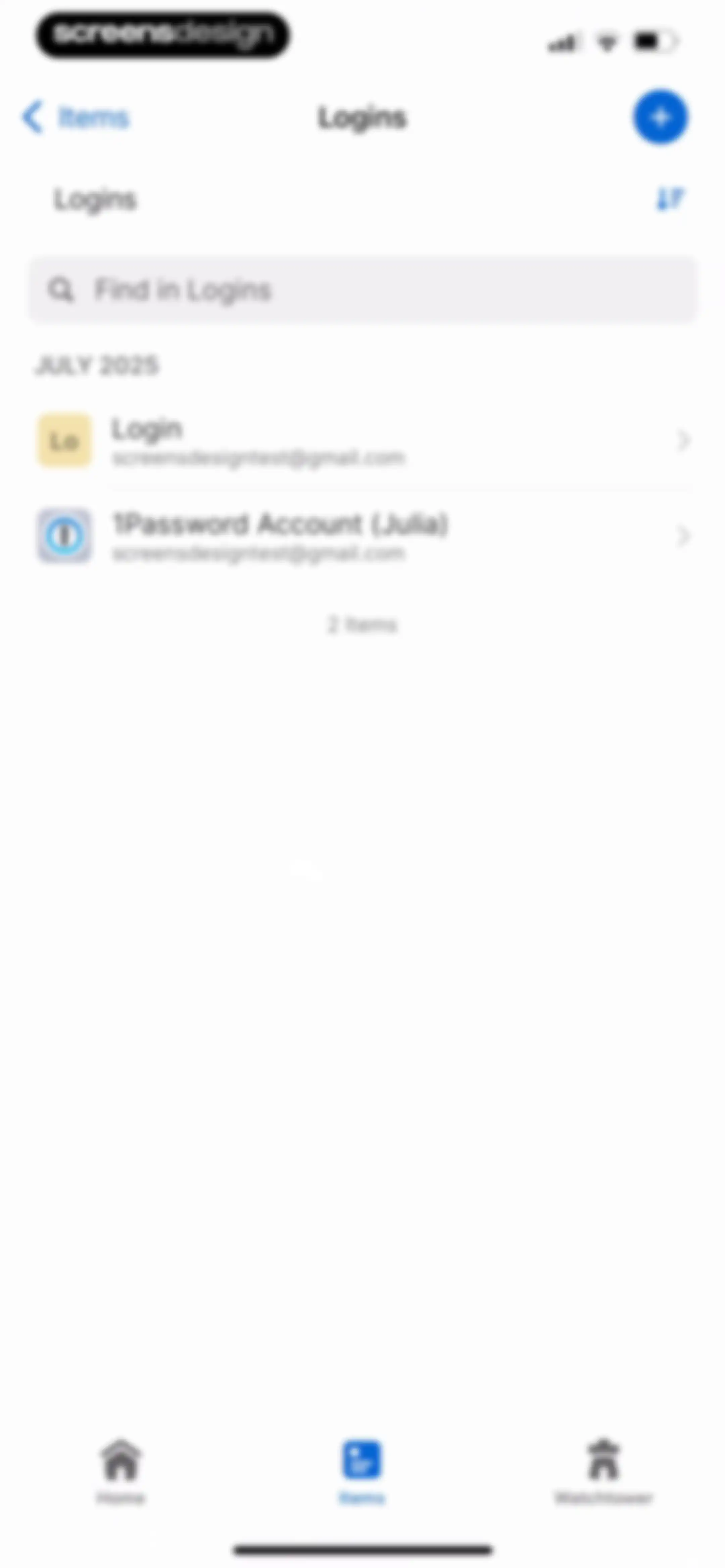 1Password: Password Manager screen 115