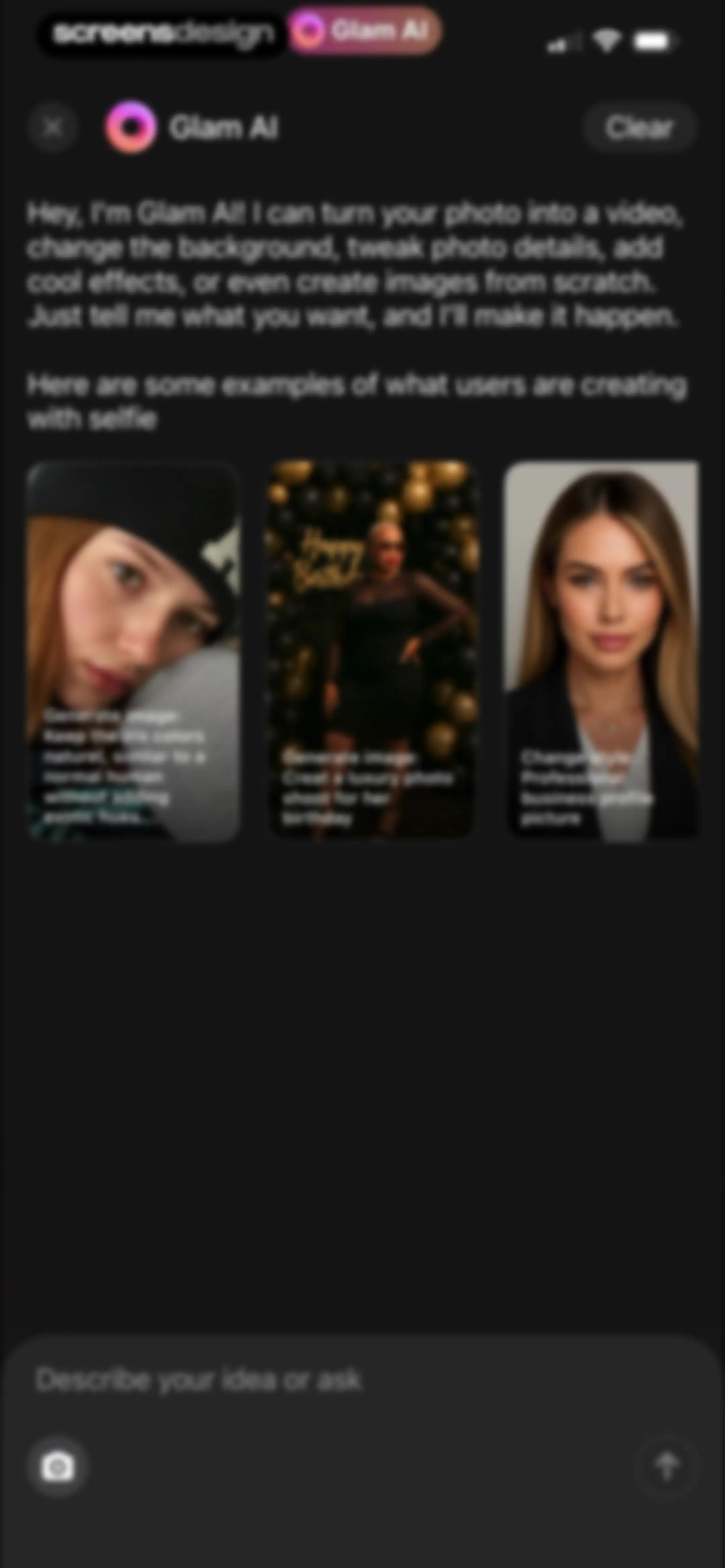 Glam AI: Video & Photo Editor screen 68
