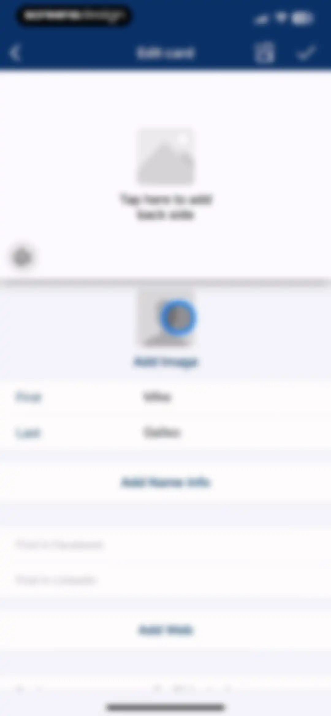 Business Card Reader screen 16