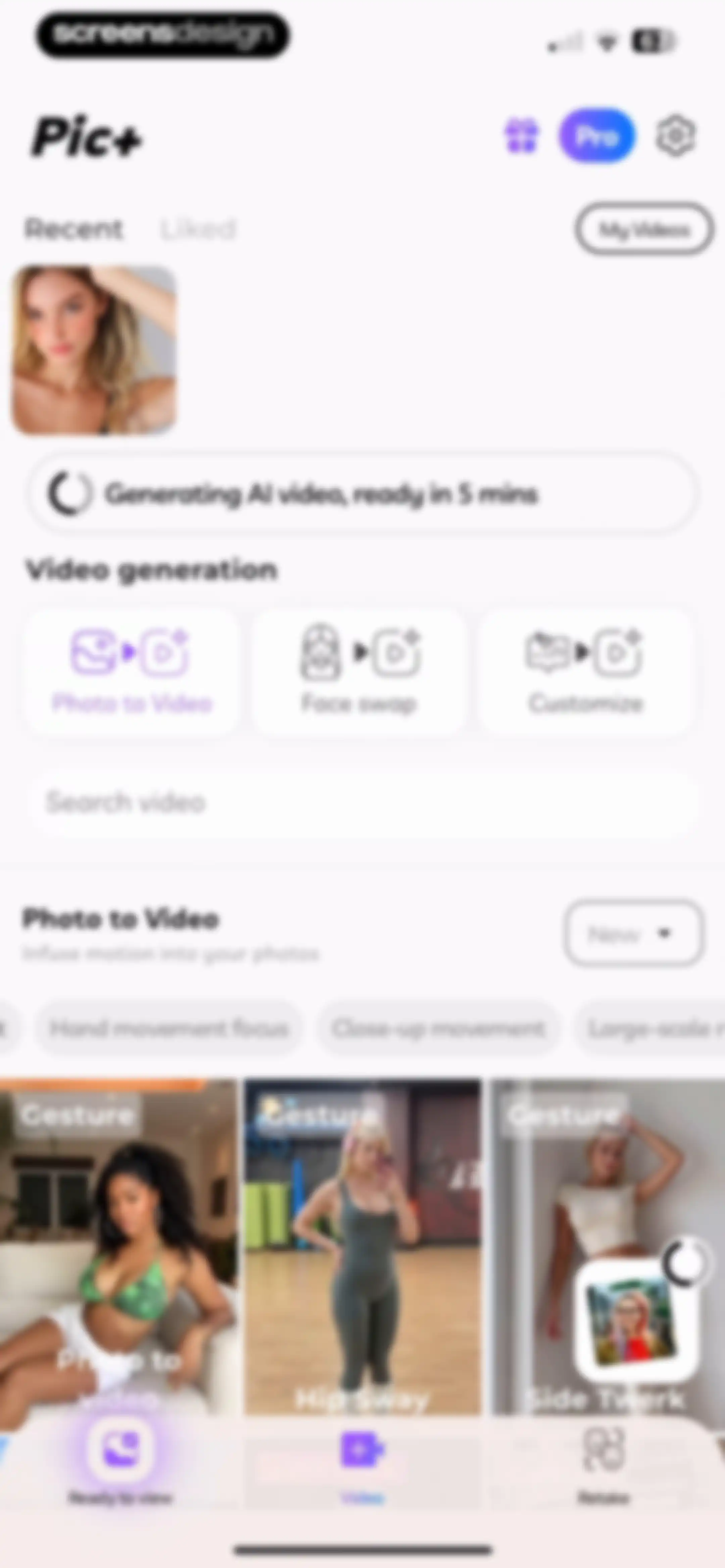 Pic+ - AI Video Generator screen 60