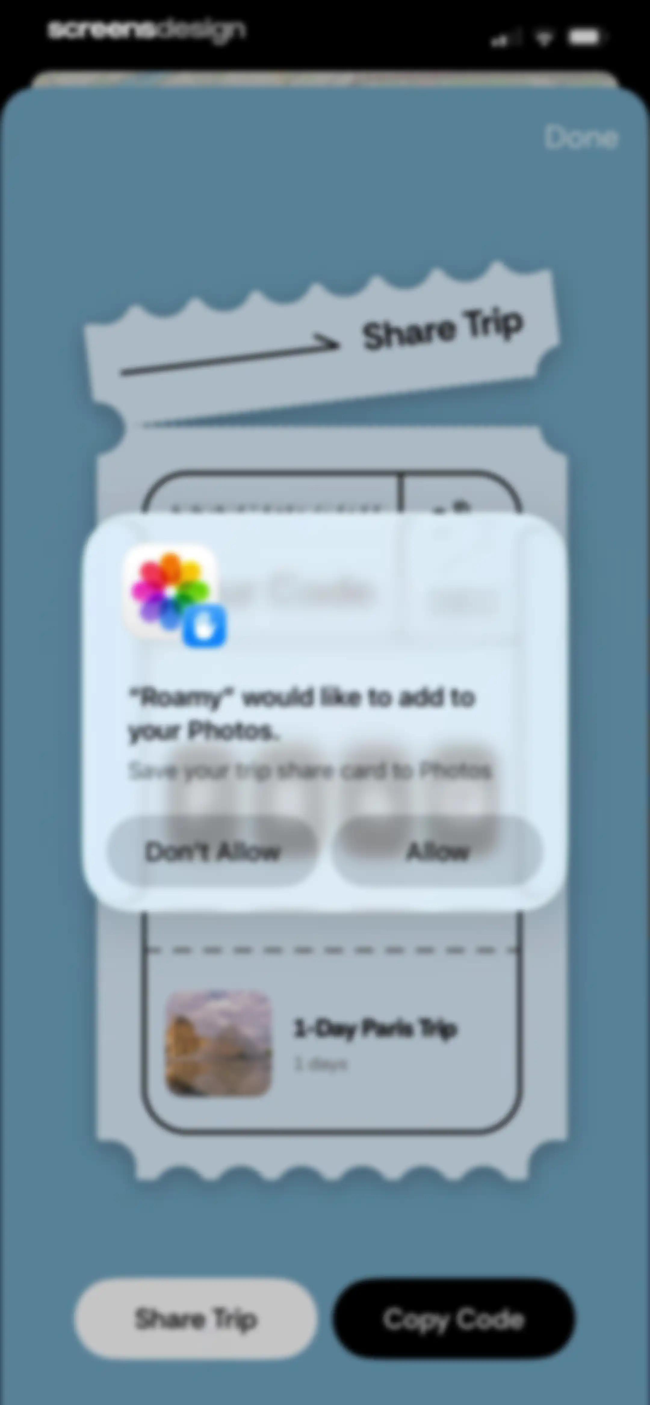 Rhyme (formerly Roamy) screen 79
