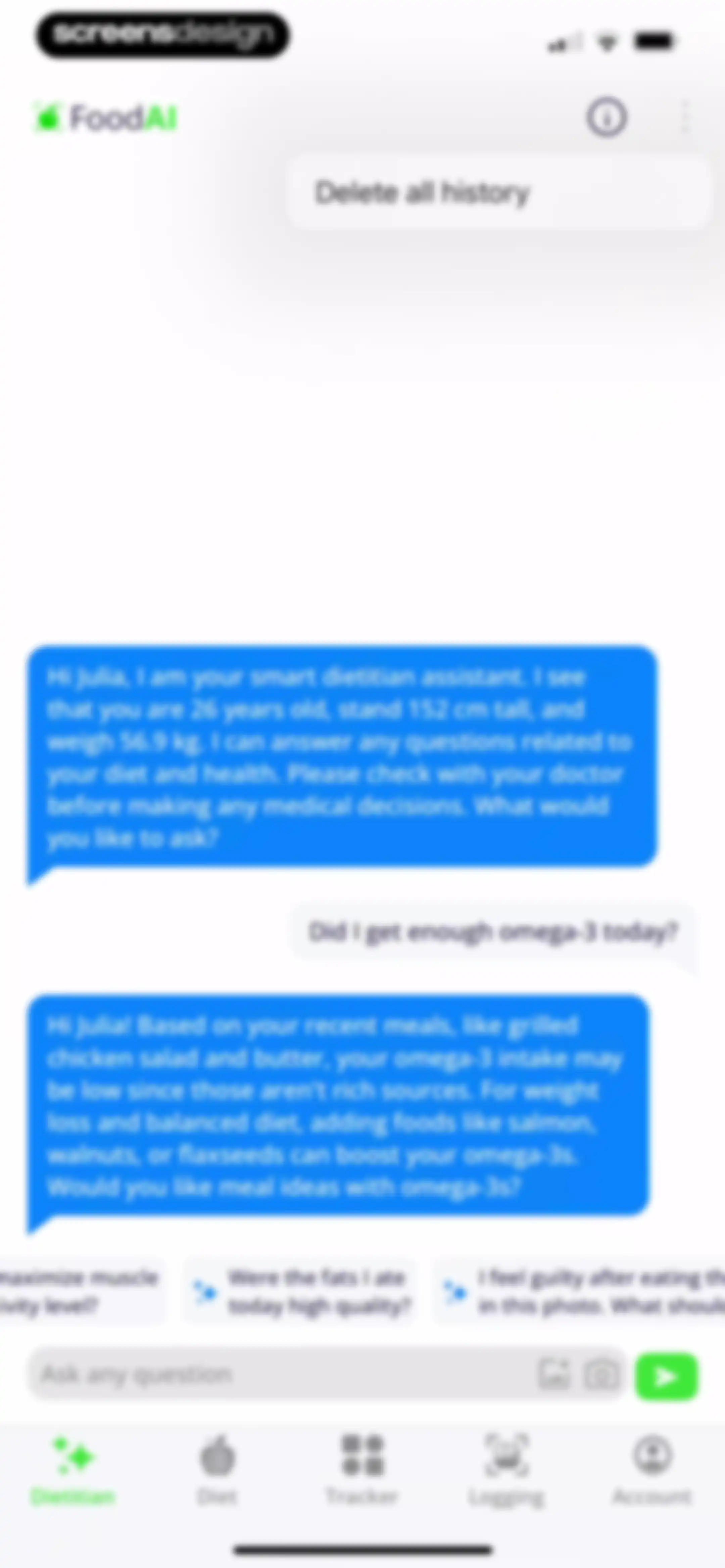 Calorie Tracker・Diet: Food AI screen 80