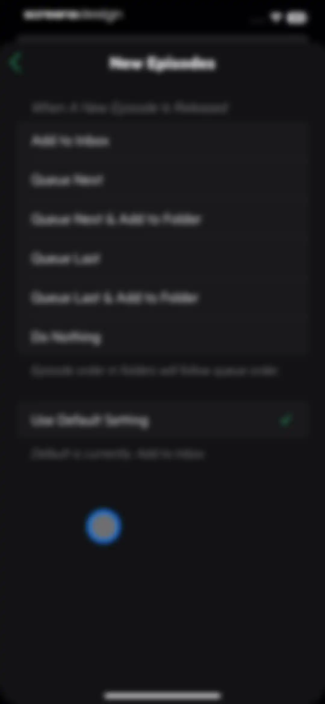 Castro: Podcast App & Player screen 33