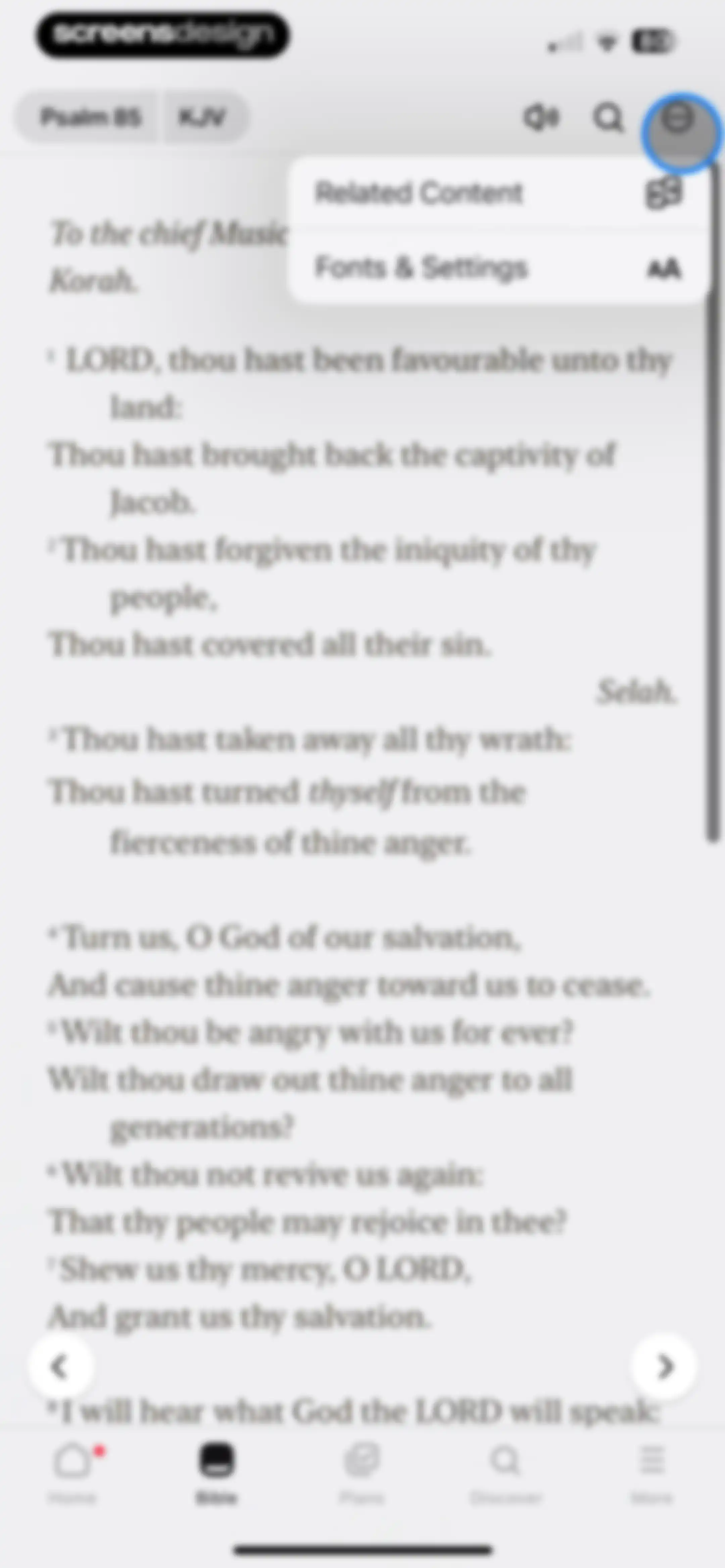 Bible screen 126