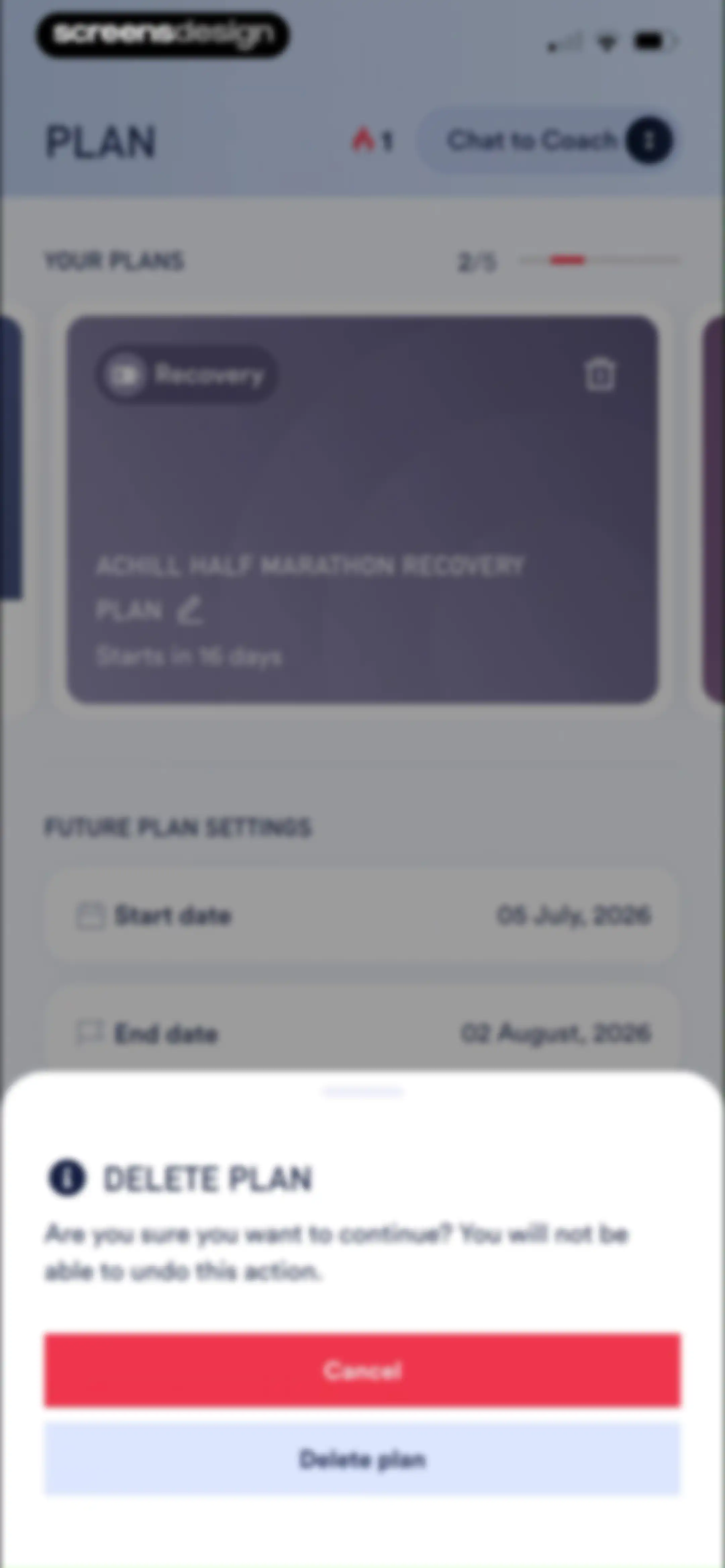 Coopah: The Run Coaching App screen 138