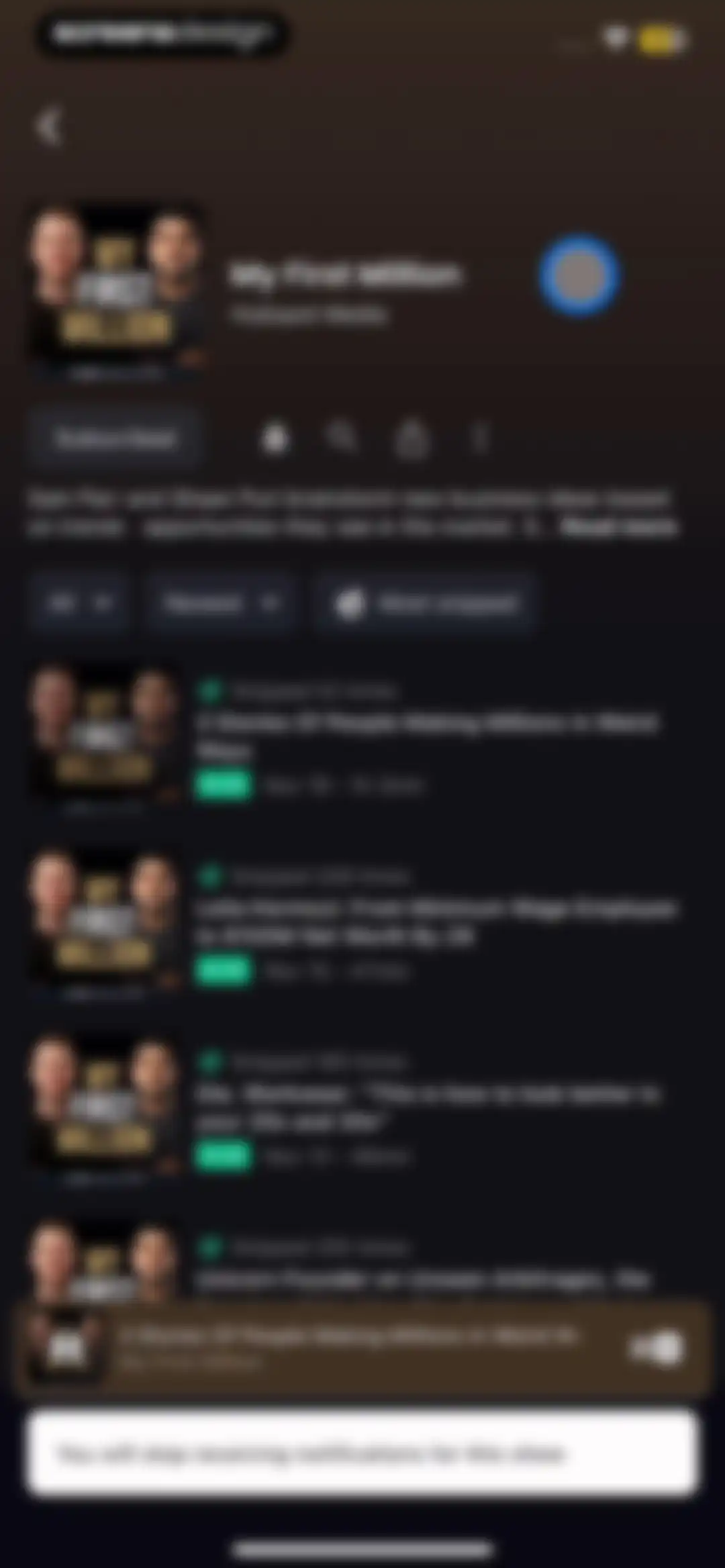 Snipd | AI Podcast Player screen 59