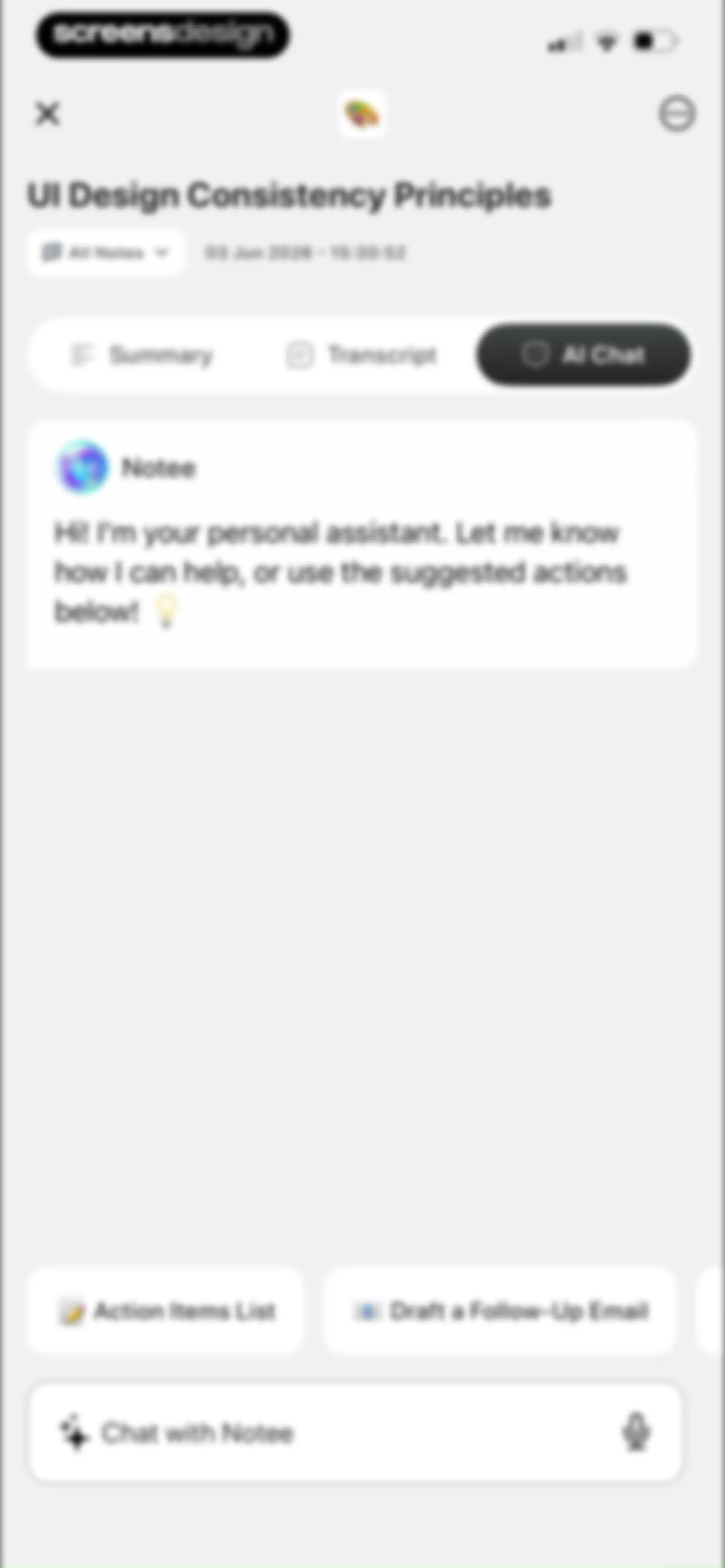 Notee: AI Note Taker screen 40
