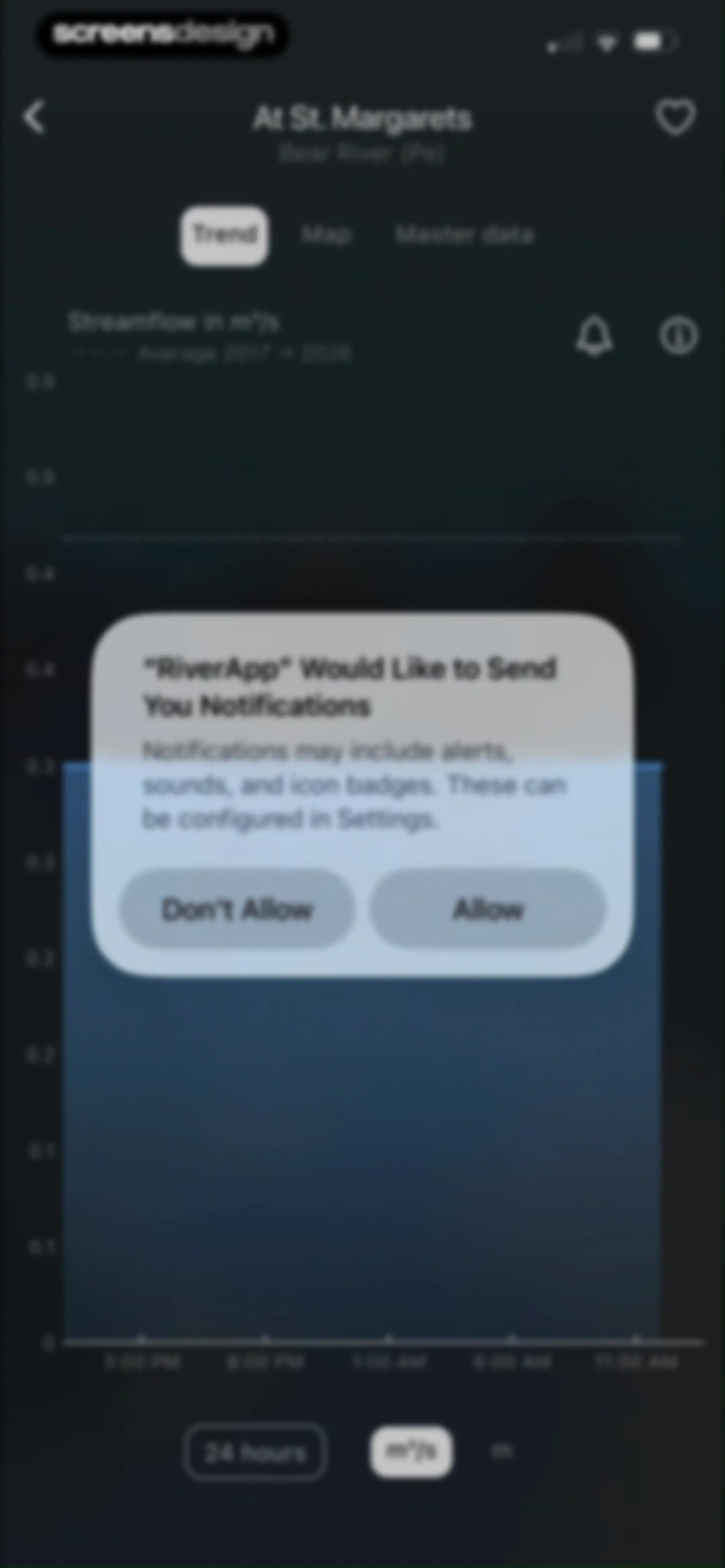 RiverApp - River levels screen 10