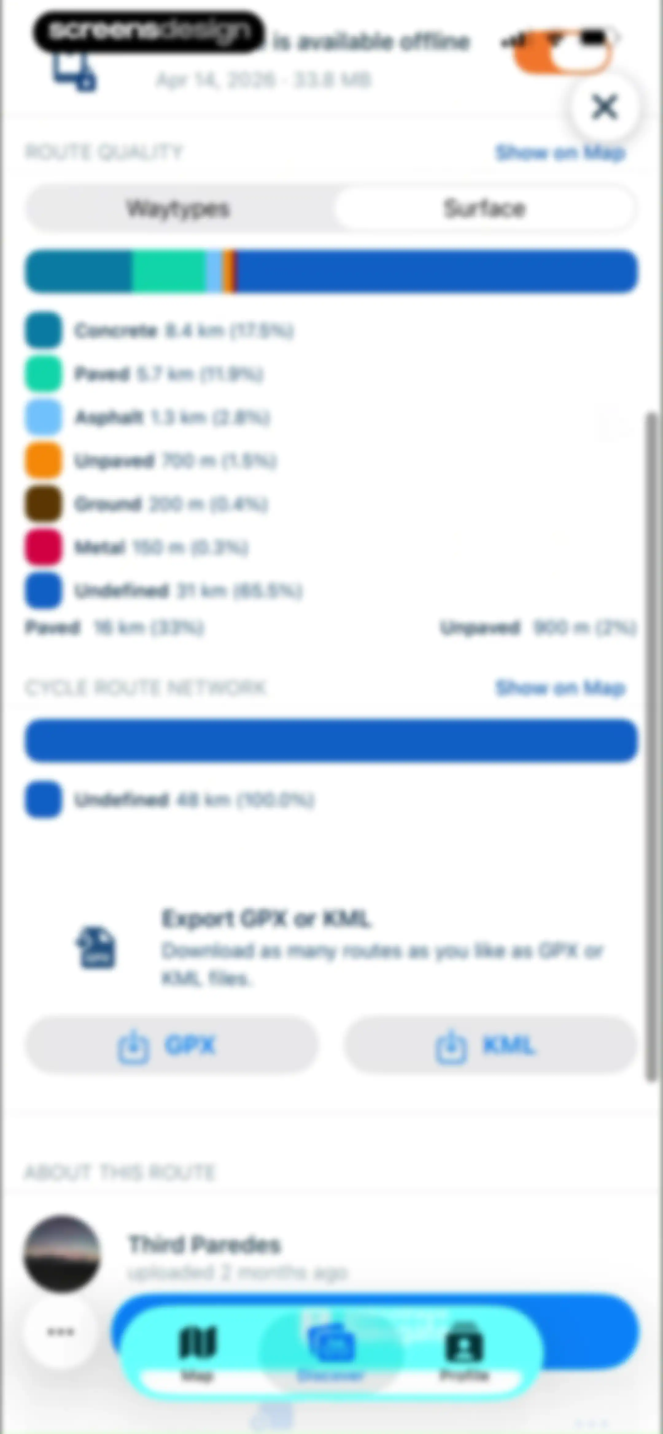 Bikemap: Bicycle Tracker & GPS screen 77