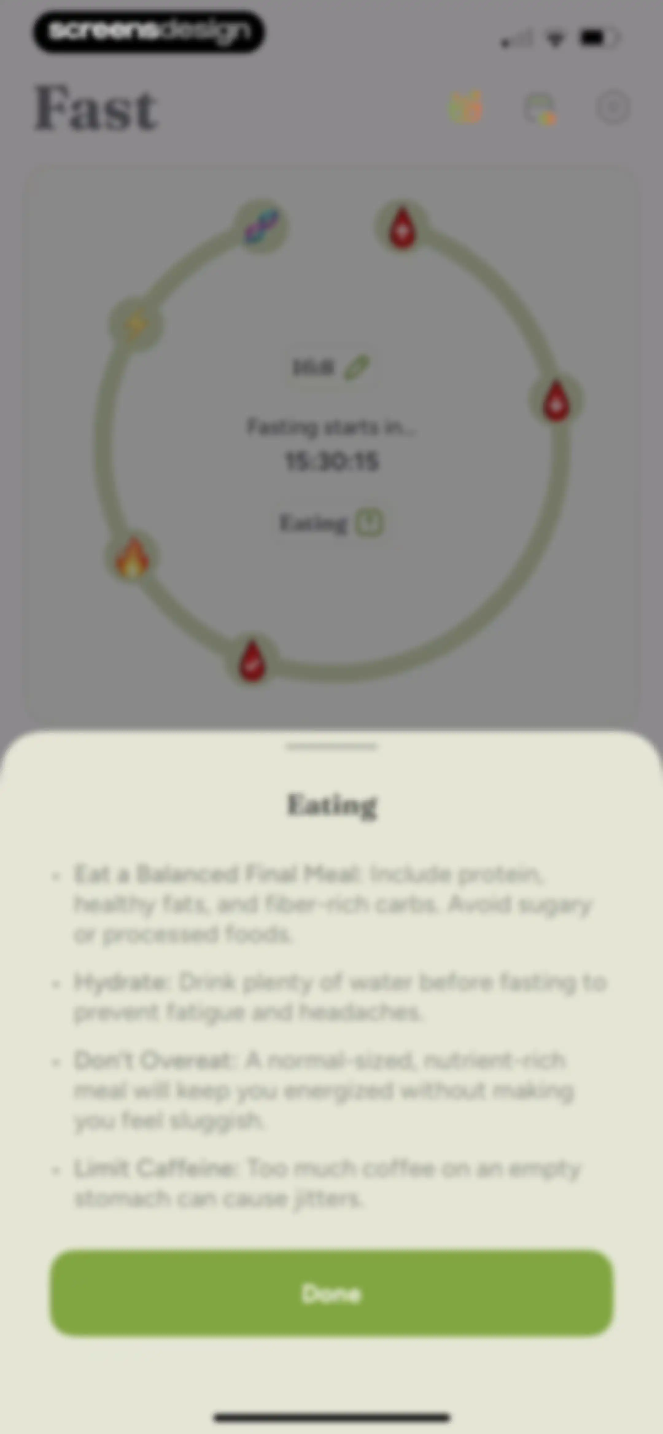 Fast & Fit: IF Fasting Counter screen 48