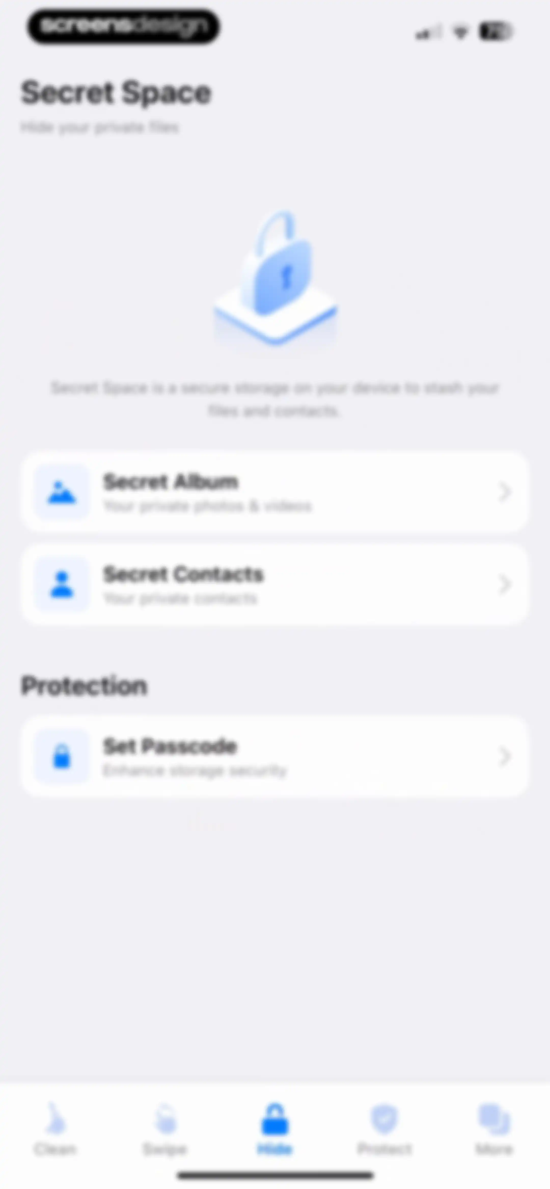 Cleaner Kit - Clean Up Storage screen 72