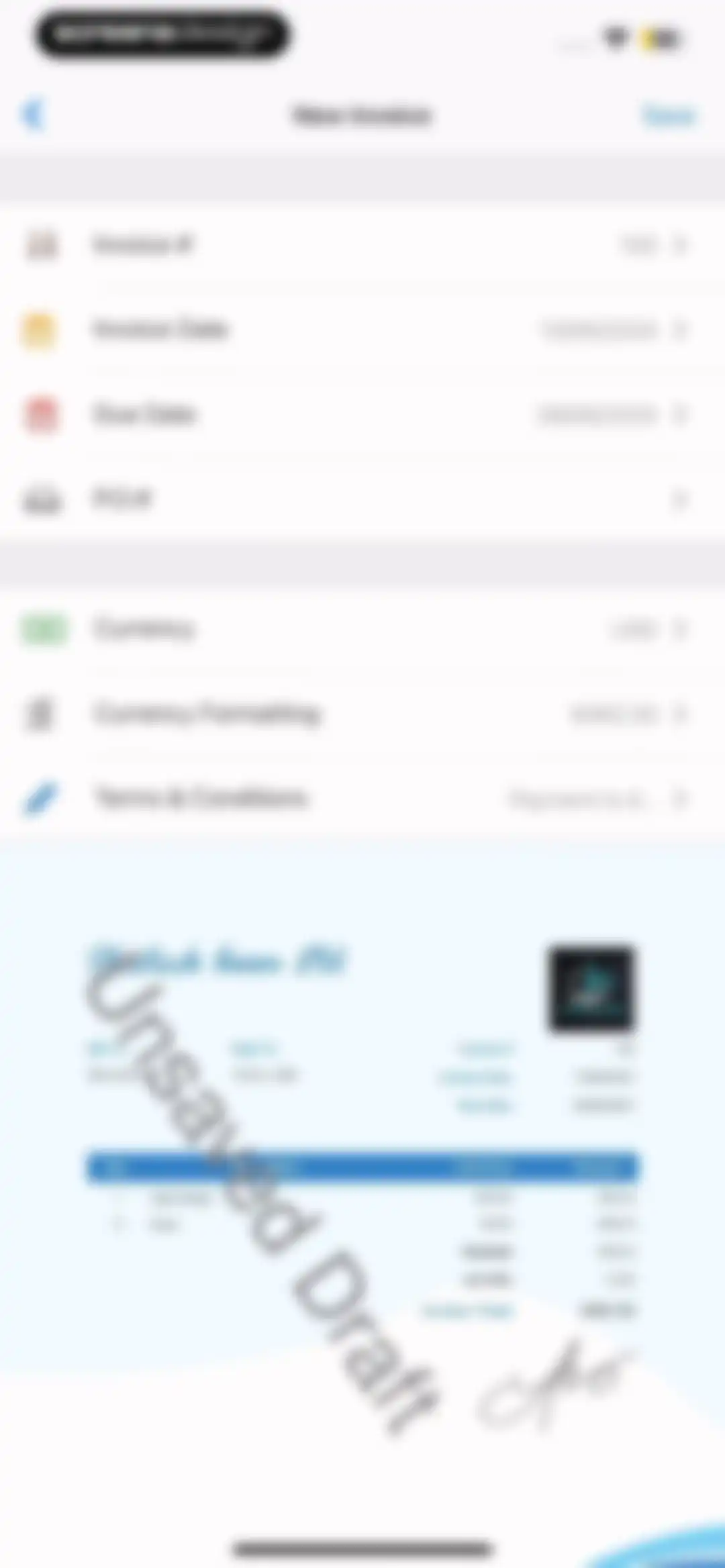 Invoice Maker by Invoice Home screen 25