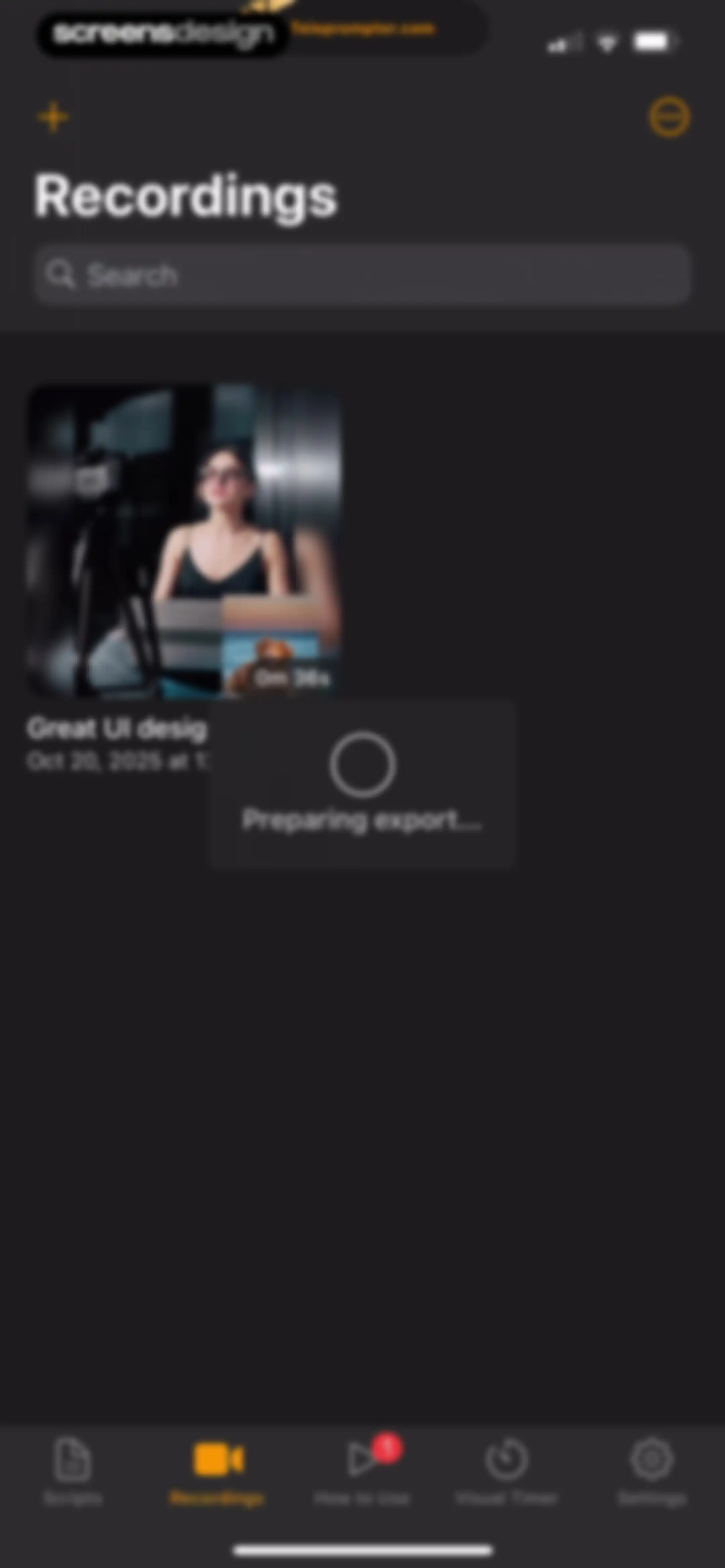Teleprompter.com screen 122