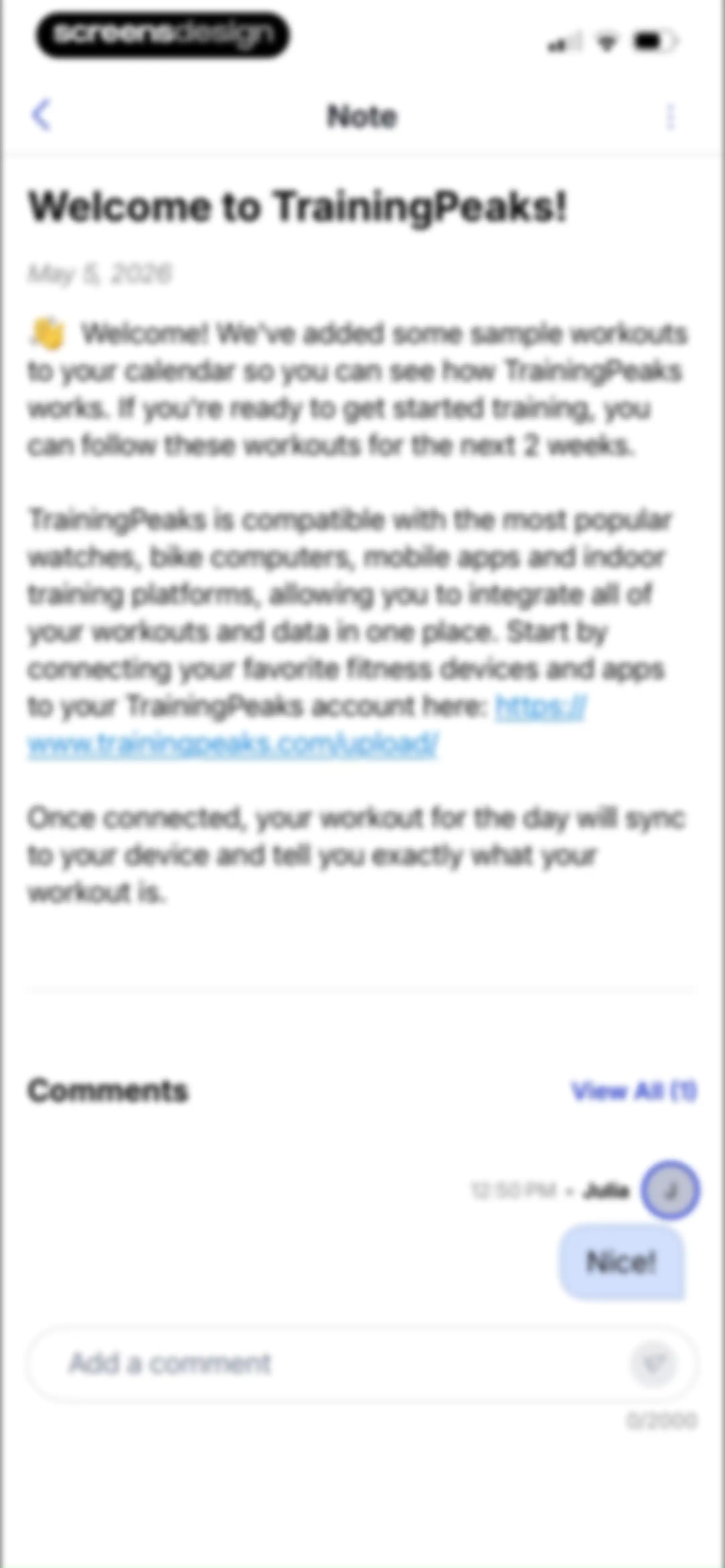 TrainingPeaks: Plan Train Lift screen 33