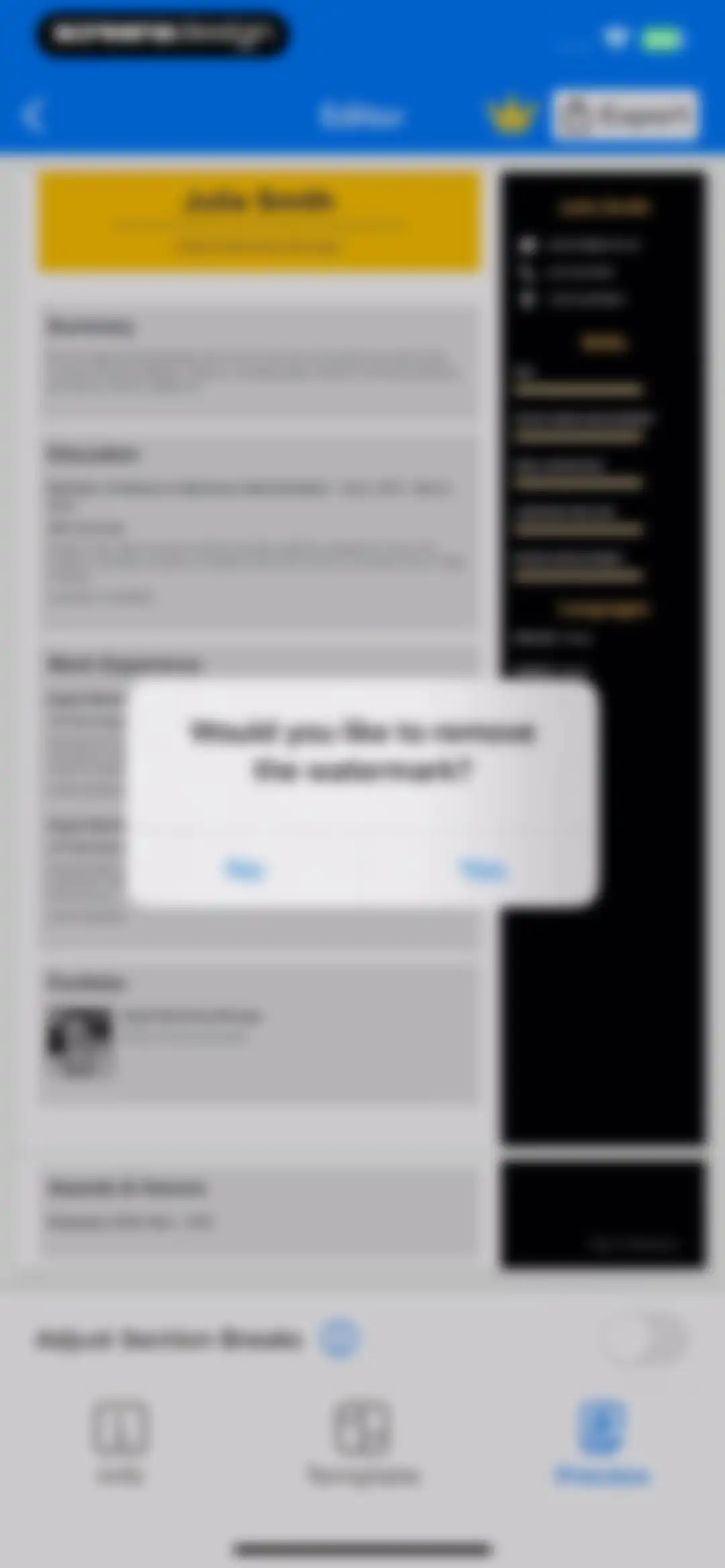 AI Resume Creator: CV Builder screen 35