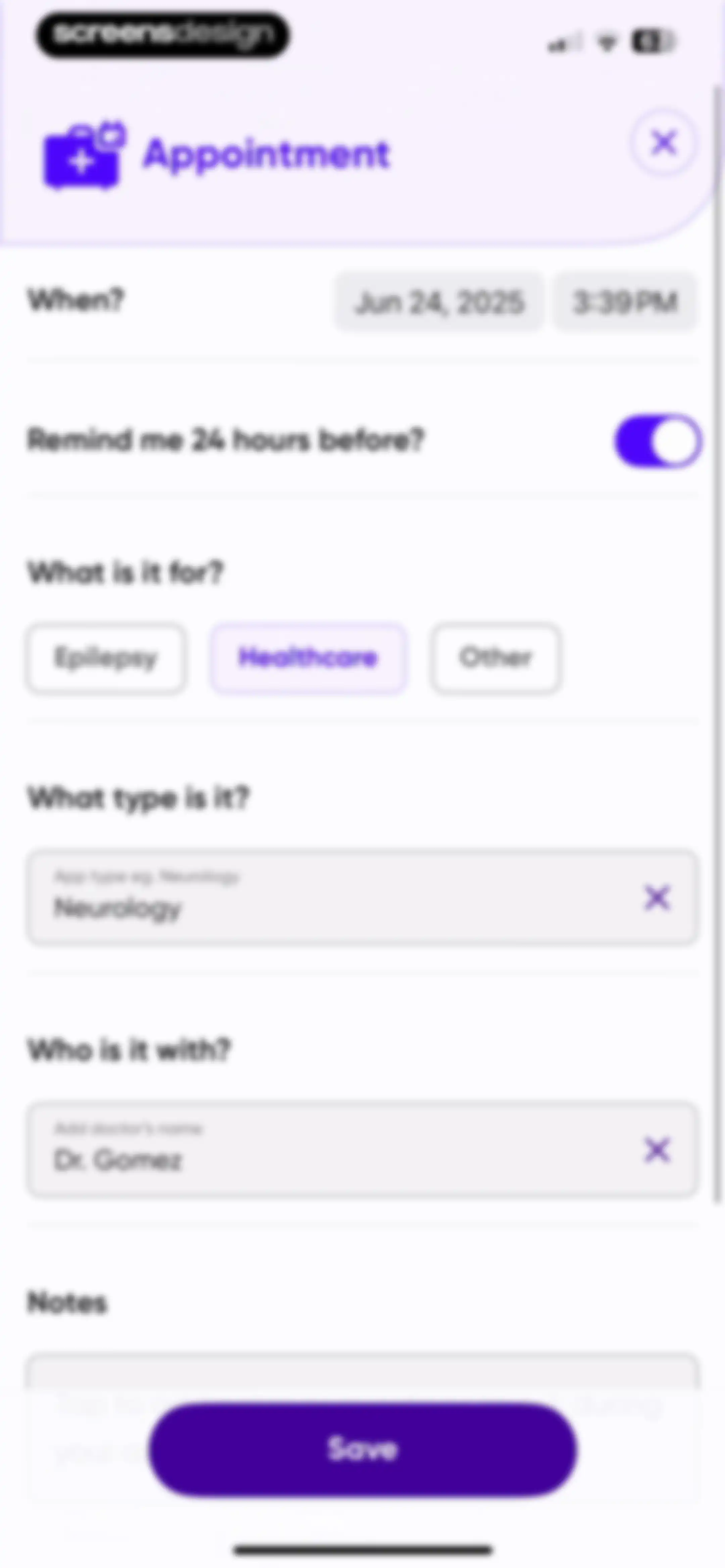 Epsy: Seizure Log for Epilepsy screen 47