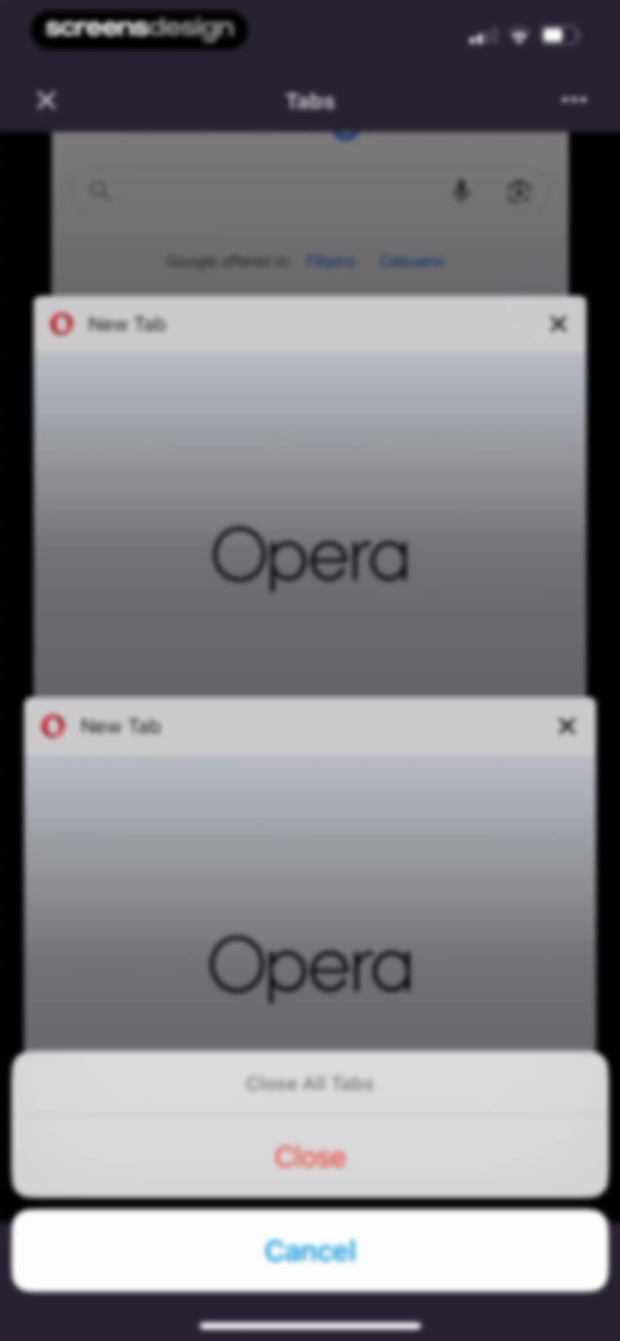 Opera: AI browser with VPN screen 106