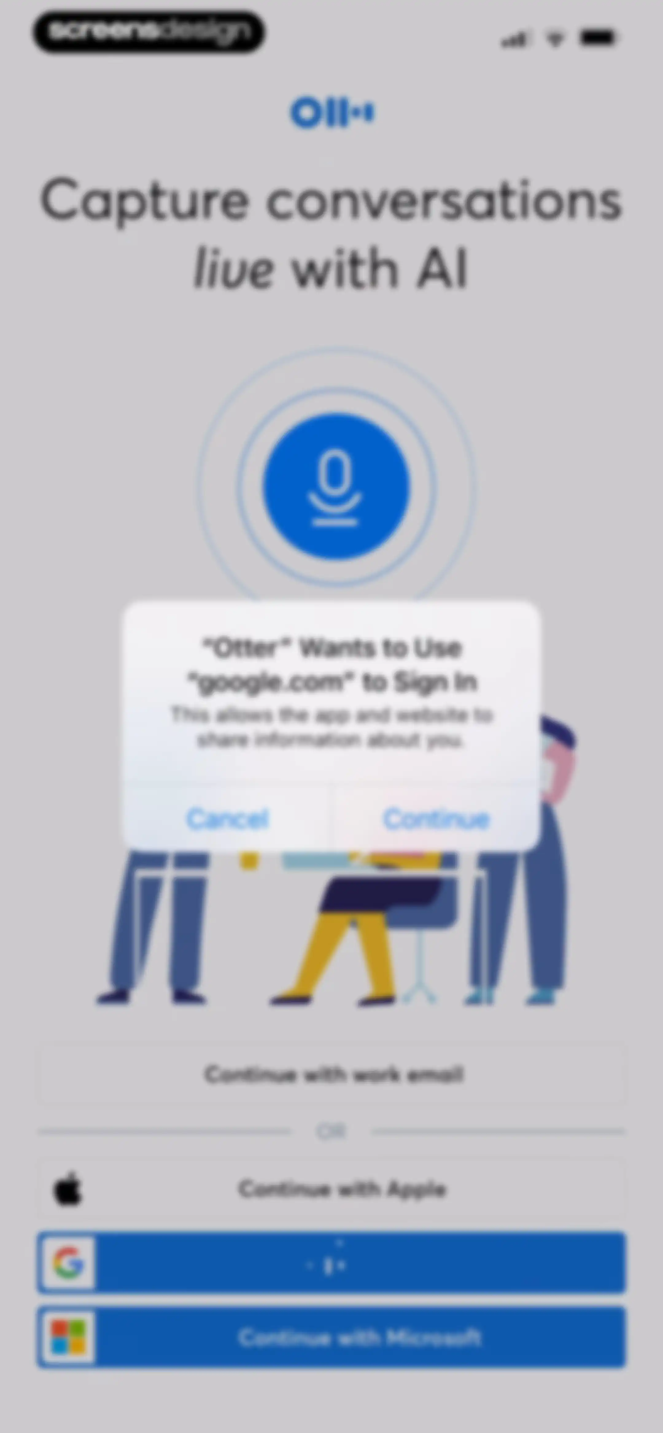 Otter Transcribe Voice Notes screen 3