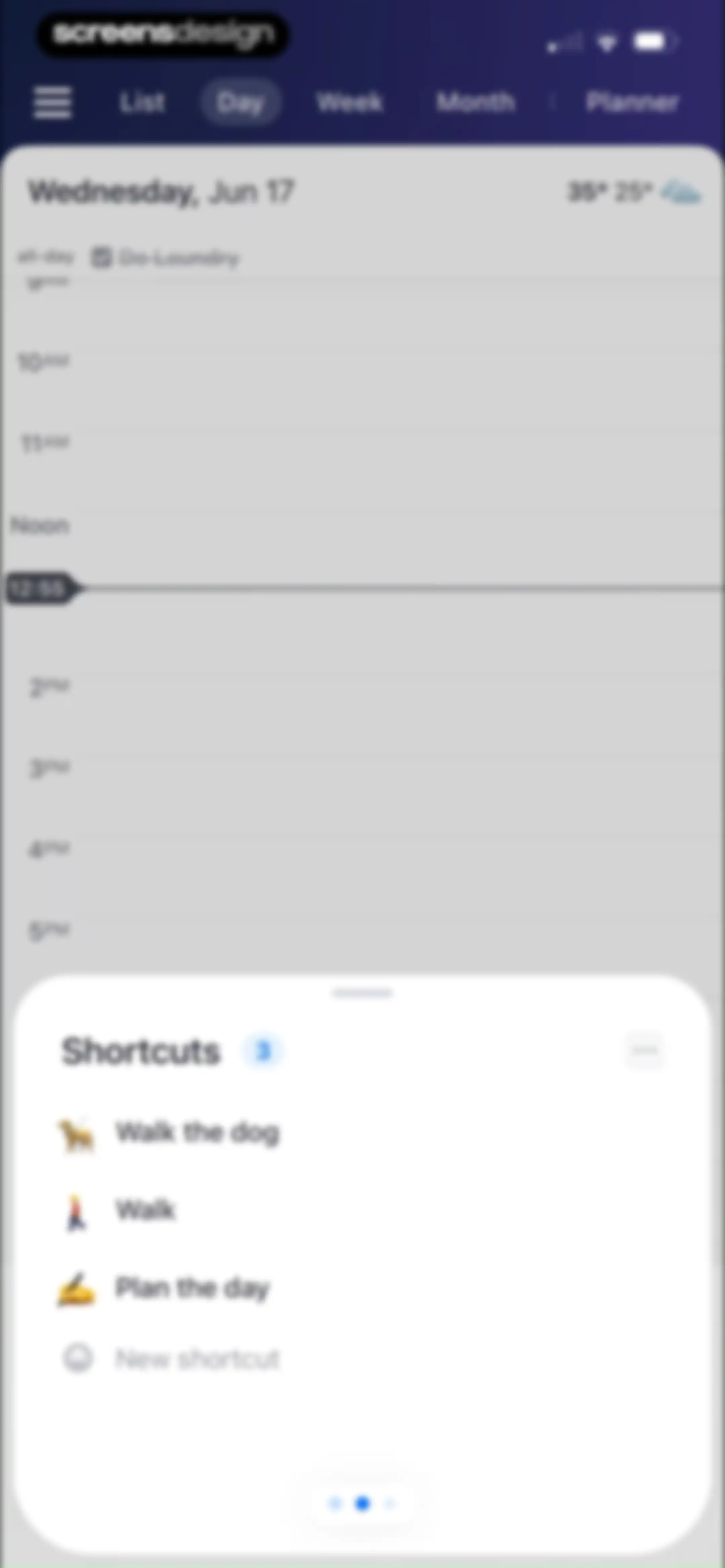 Calendars: Schedule Planner screen 45