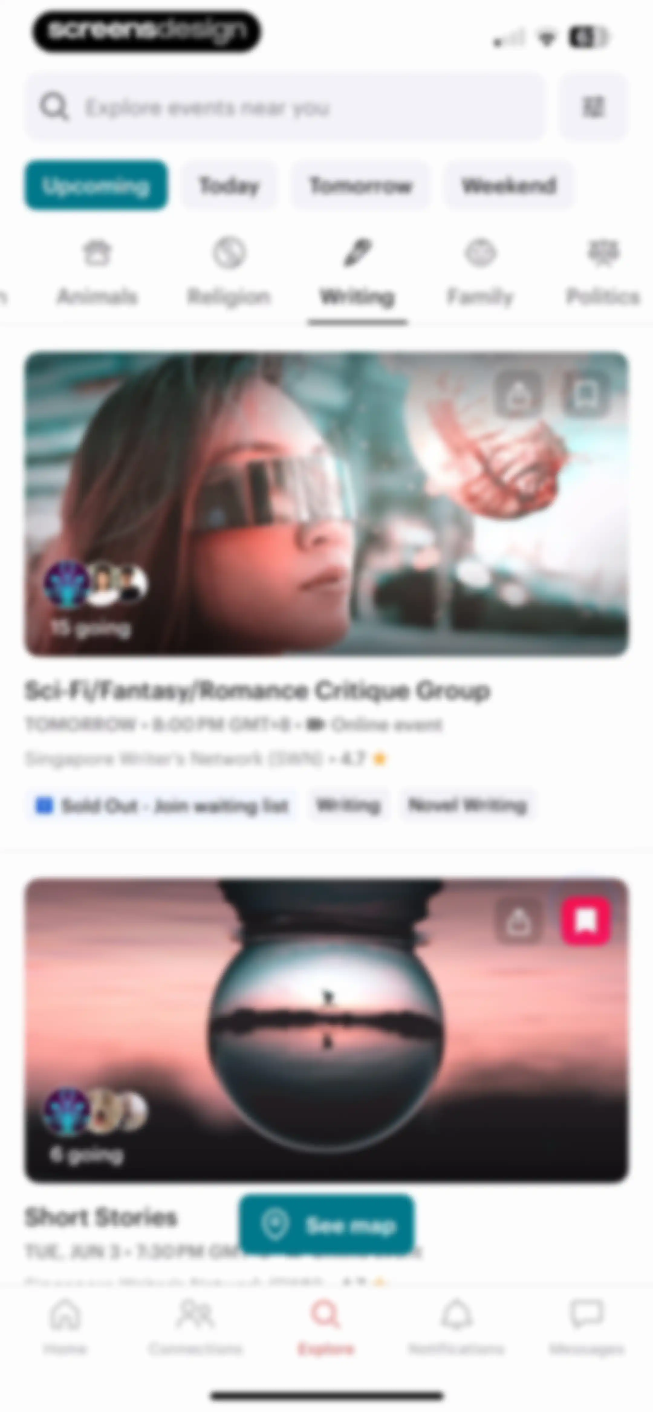 Meetup: Social Events & Groups screen 61