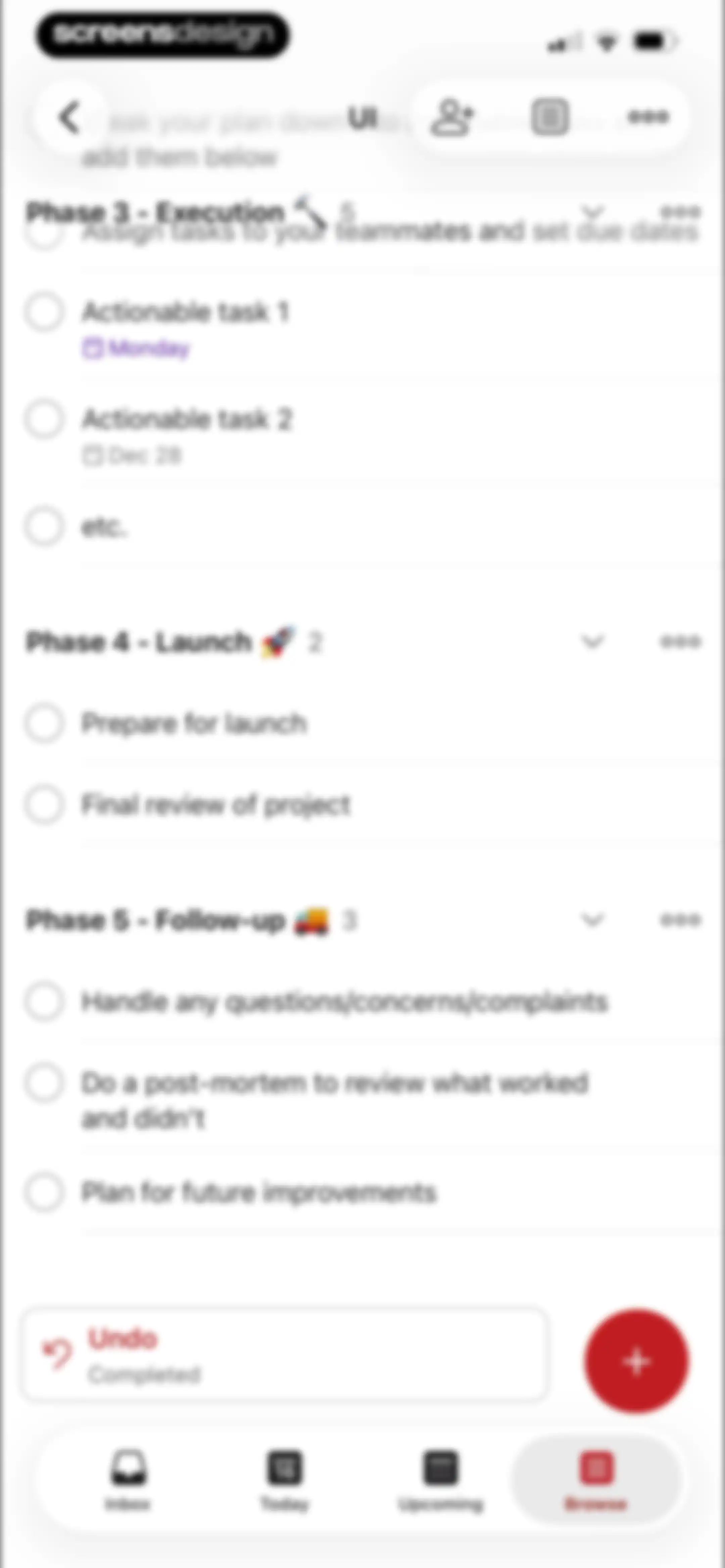 Todoist: To Do List & Calendar screen 164
