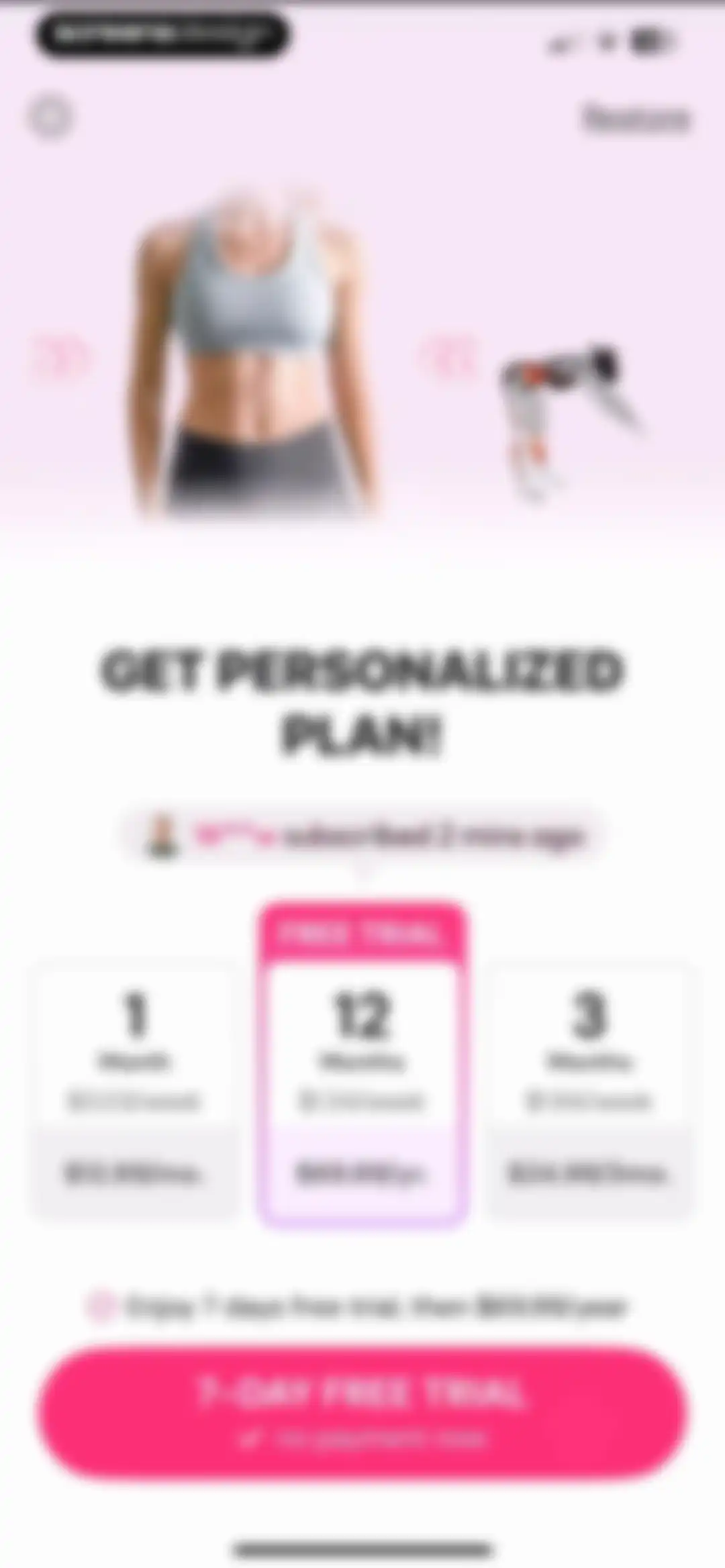 Workout for Women: Fit at Home screen 61