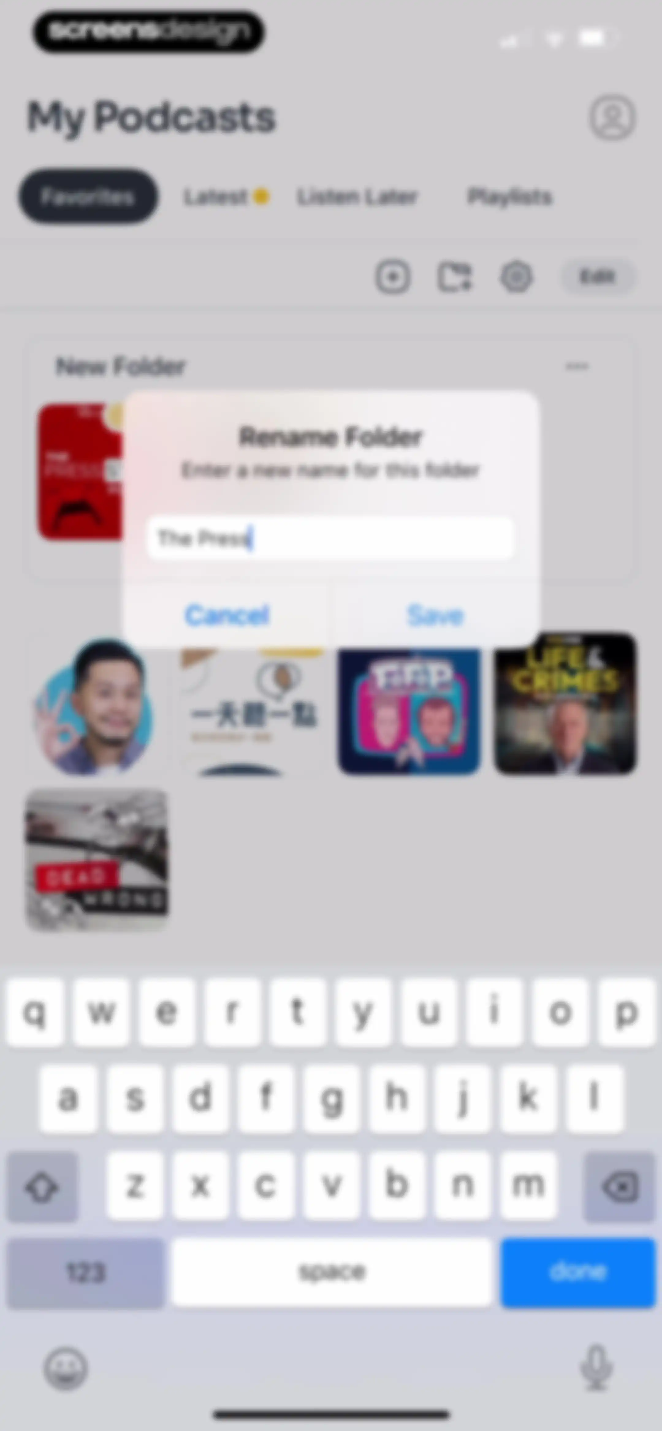 Podcast App screen 66