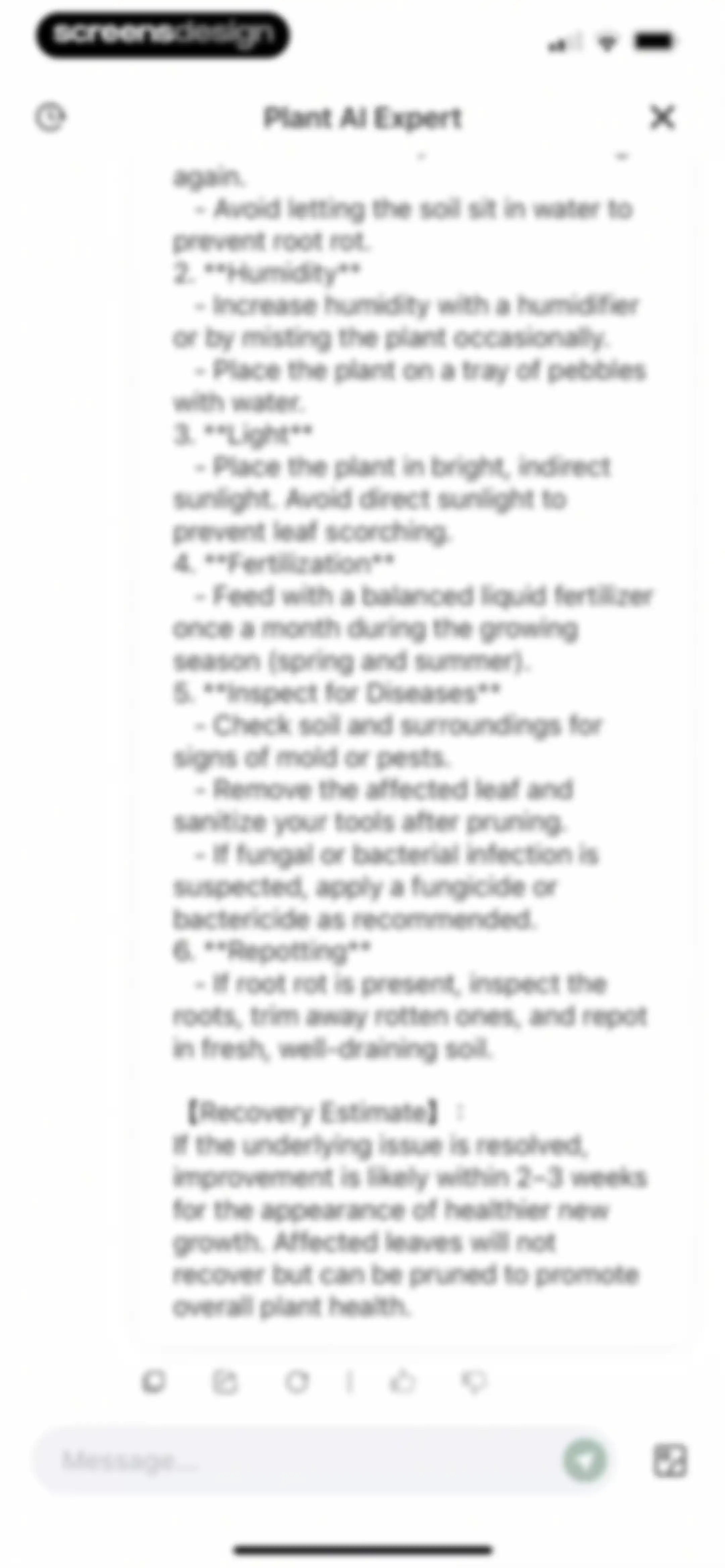 Verde Finder : identify plants screen 17