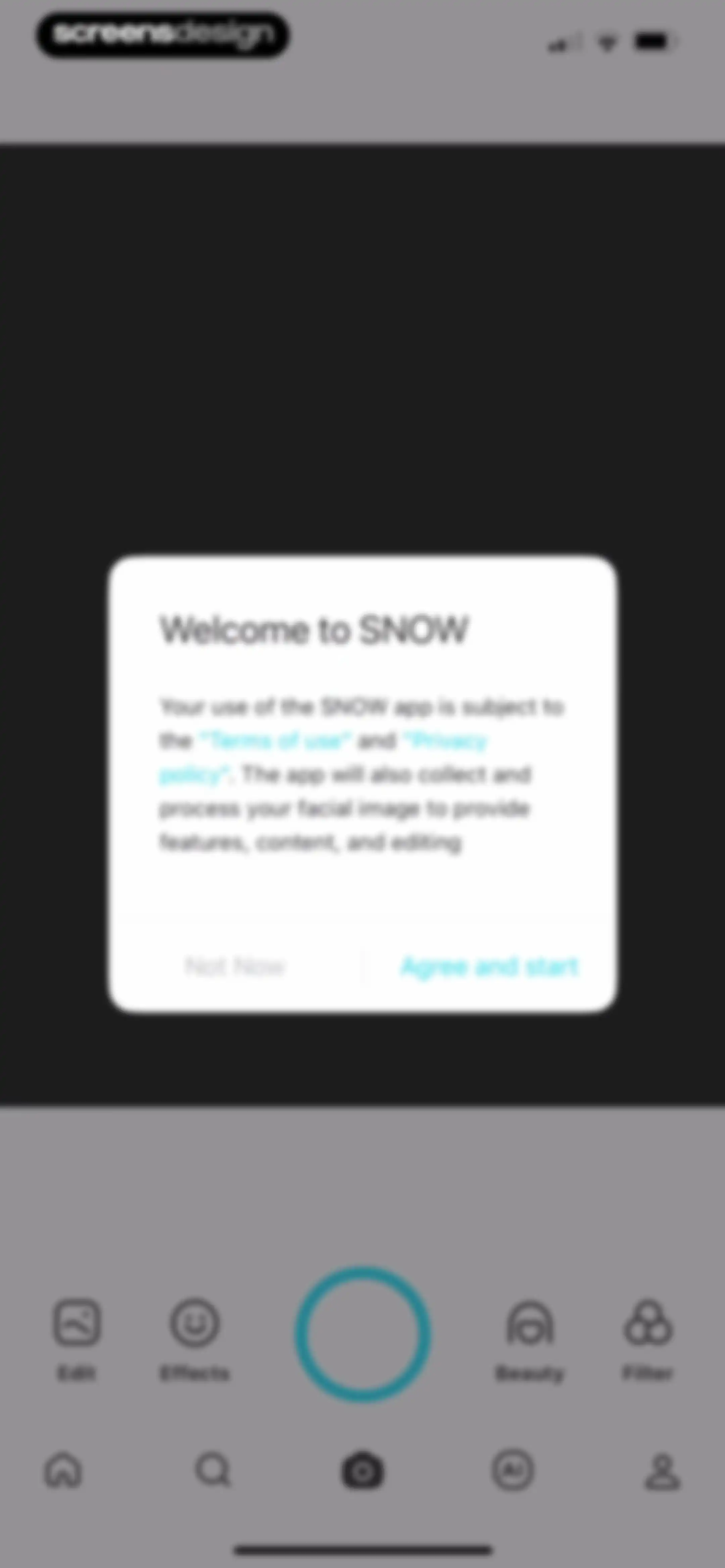 SNOW - AI Profile screen 2