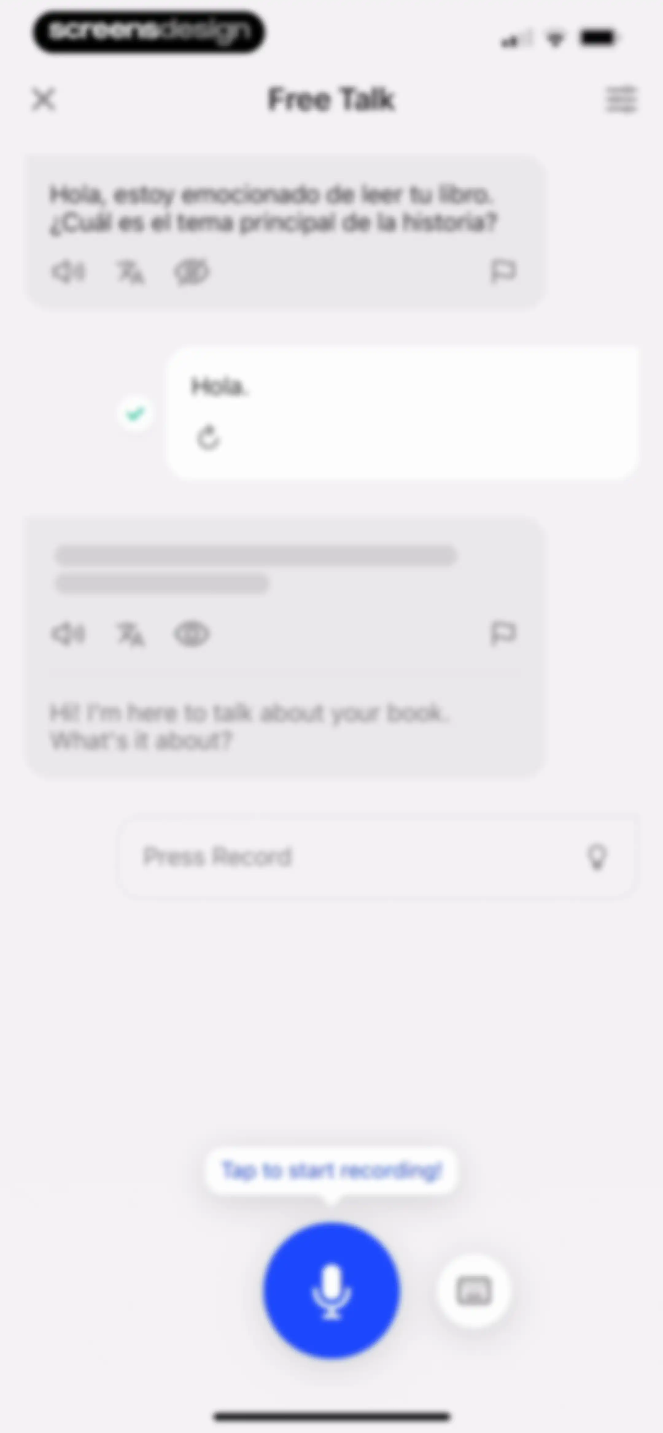 Speak: Language Learning screen 130