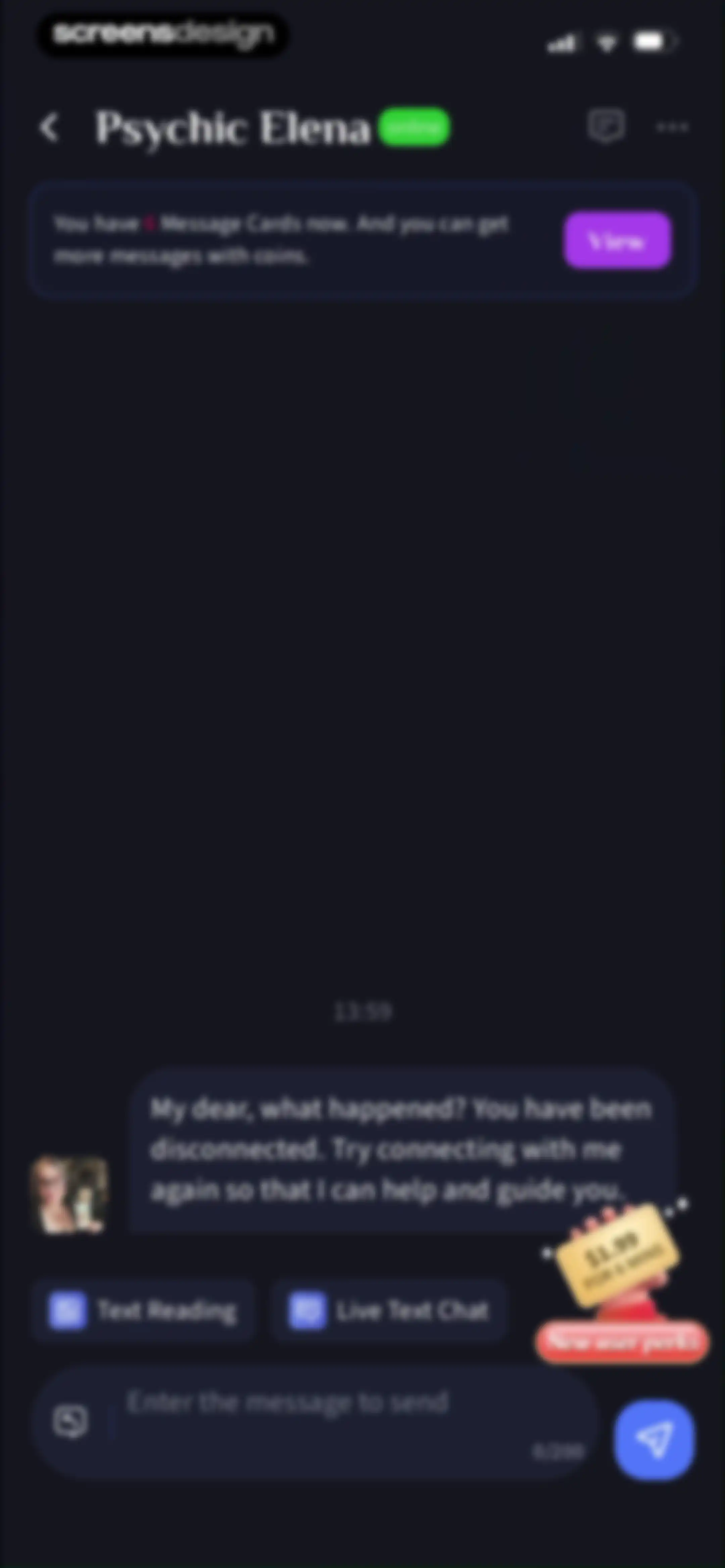 HealTalk - Text Reading screen 123