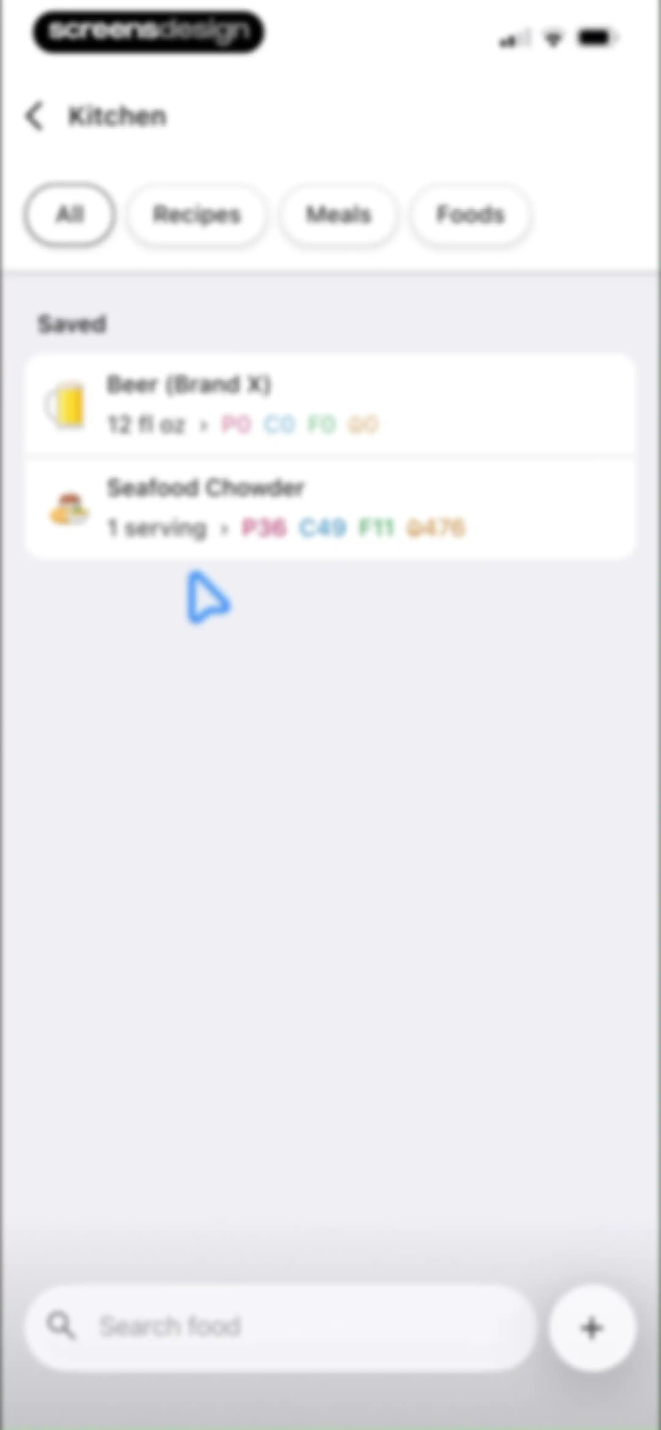 MacrosFirst - Macro Tracker screen 127