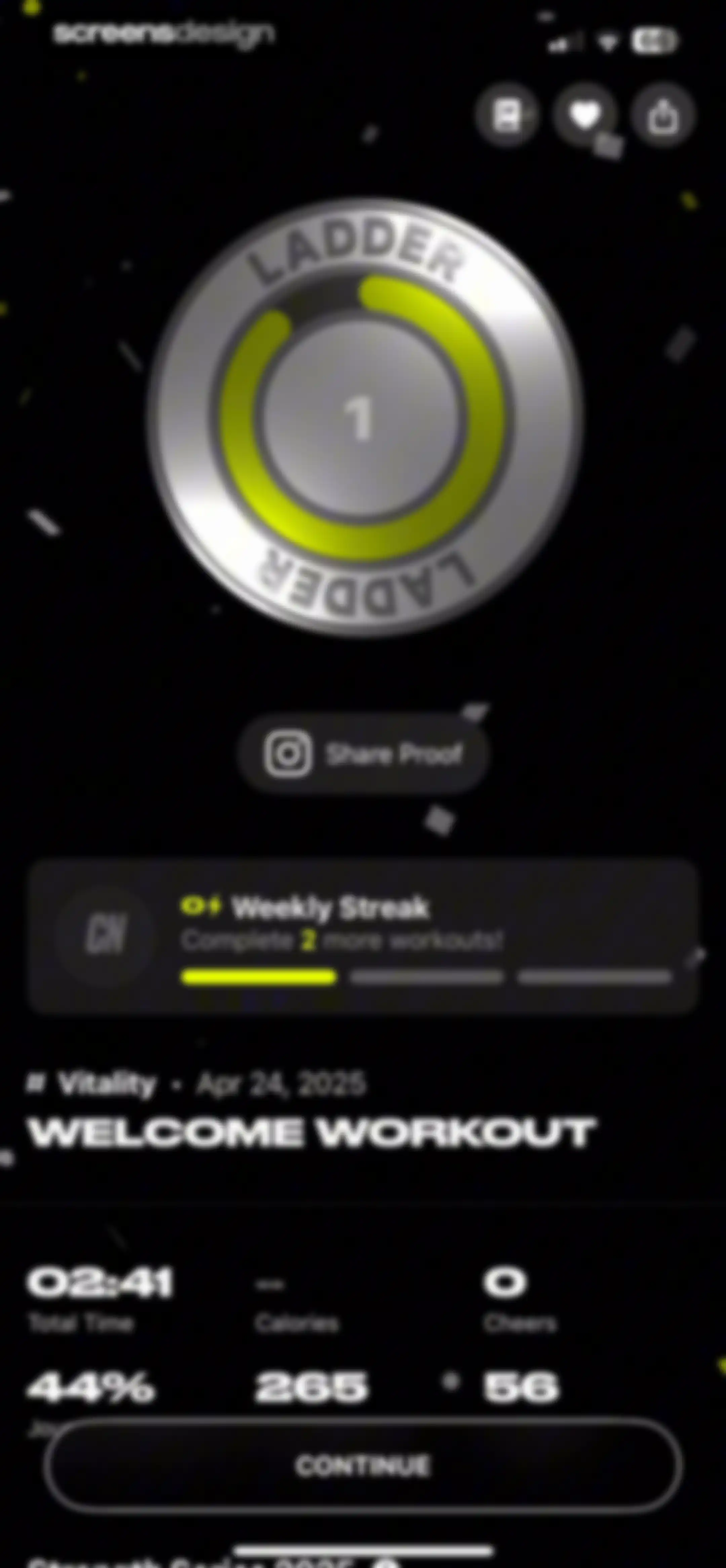 LADDER Strength Training Plans screen 60