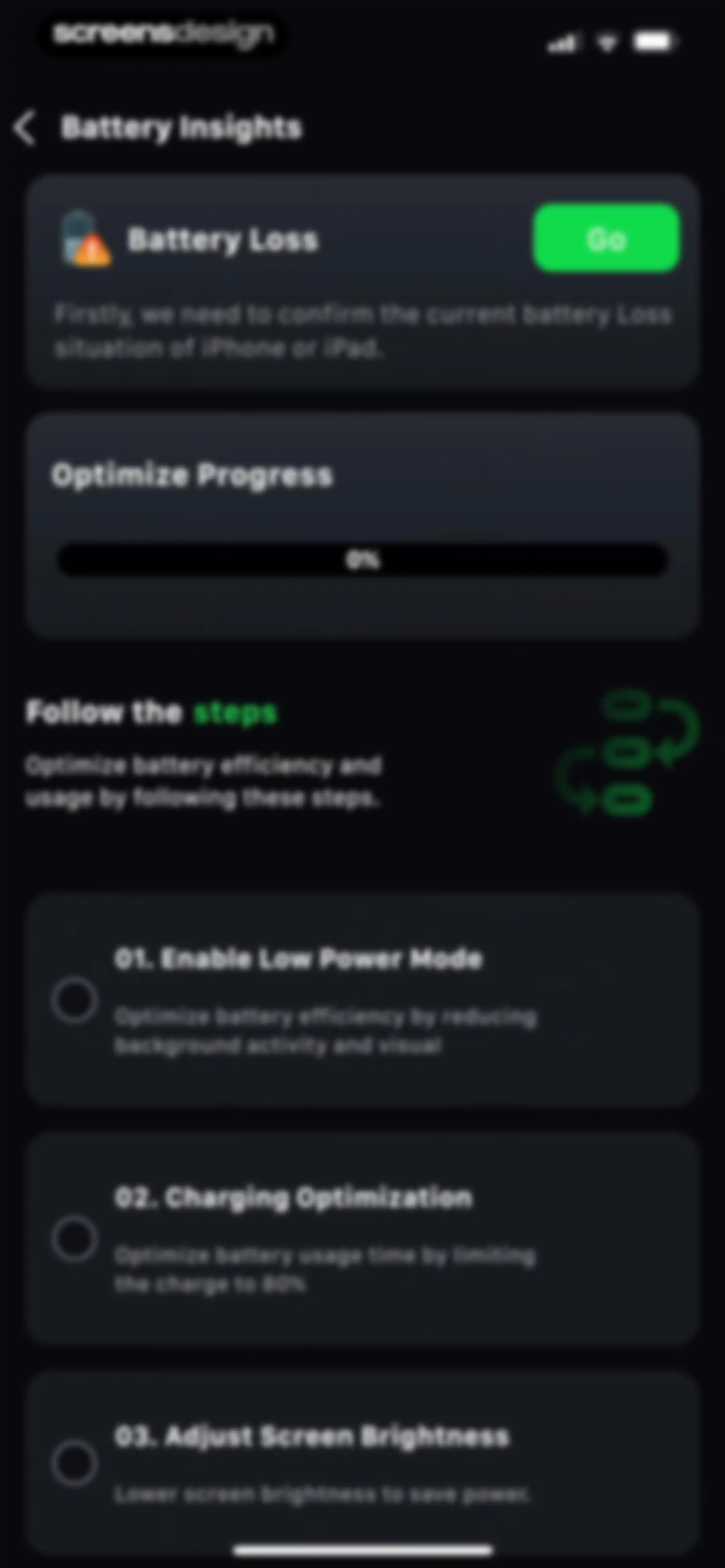 Device Care: Storage & Battery screen 27