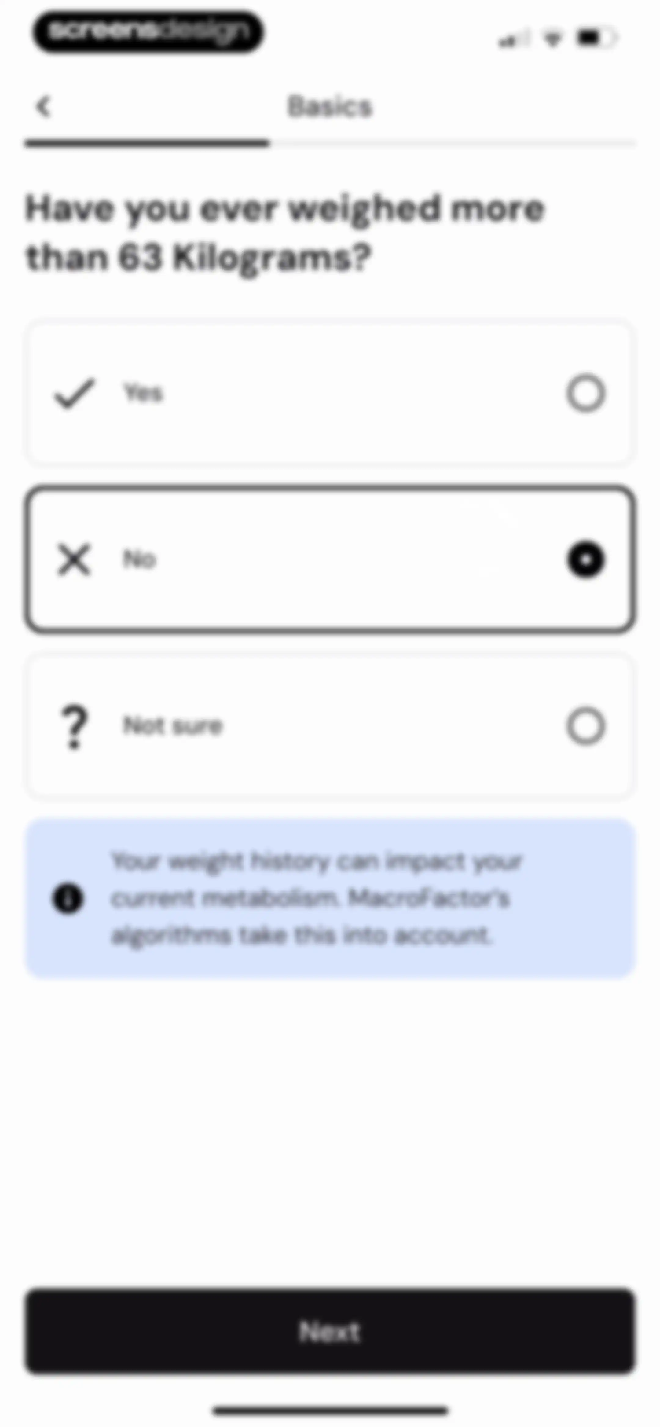 MacroFactor - Macro Tracker screen 24