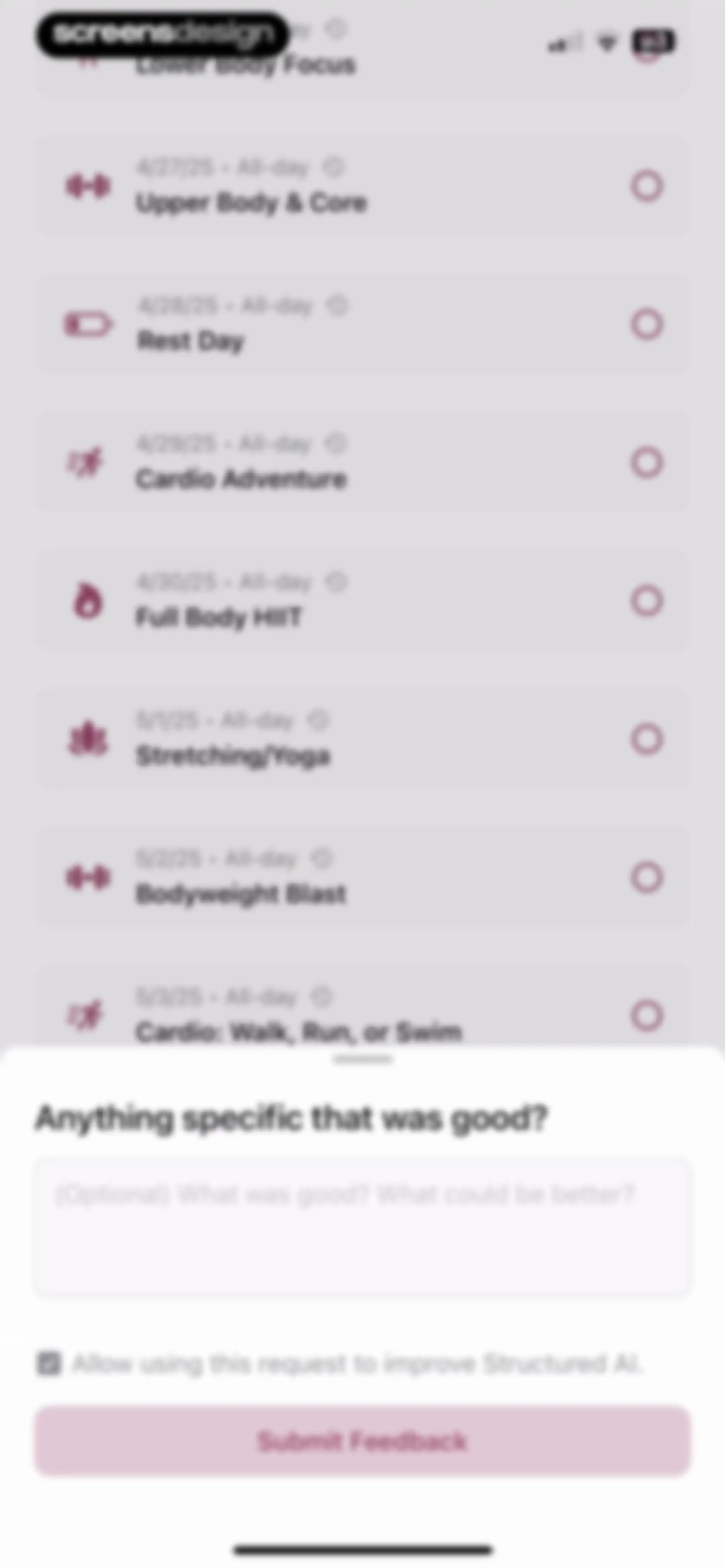 Structured: Daily Planner Todo screen 64