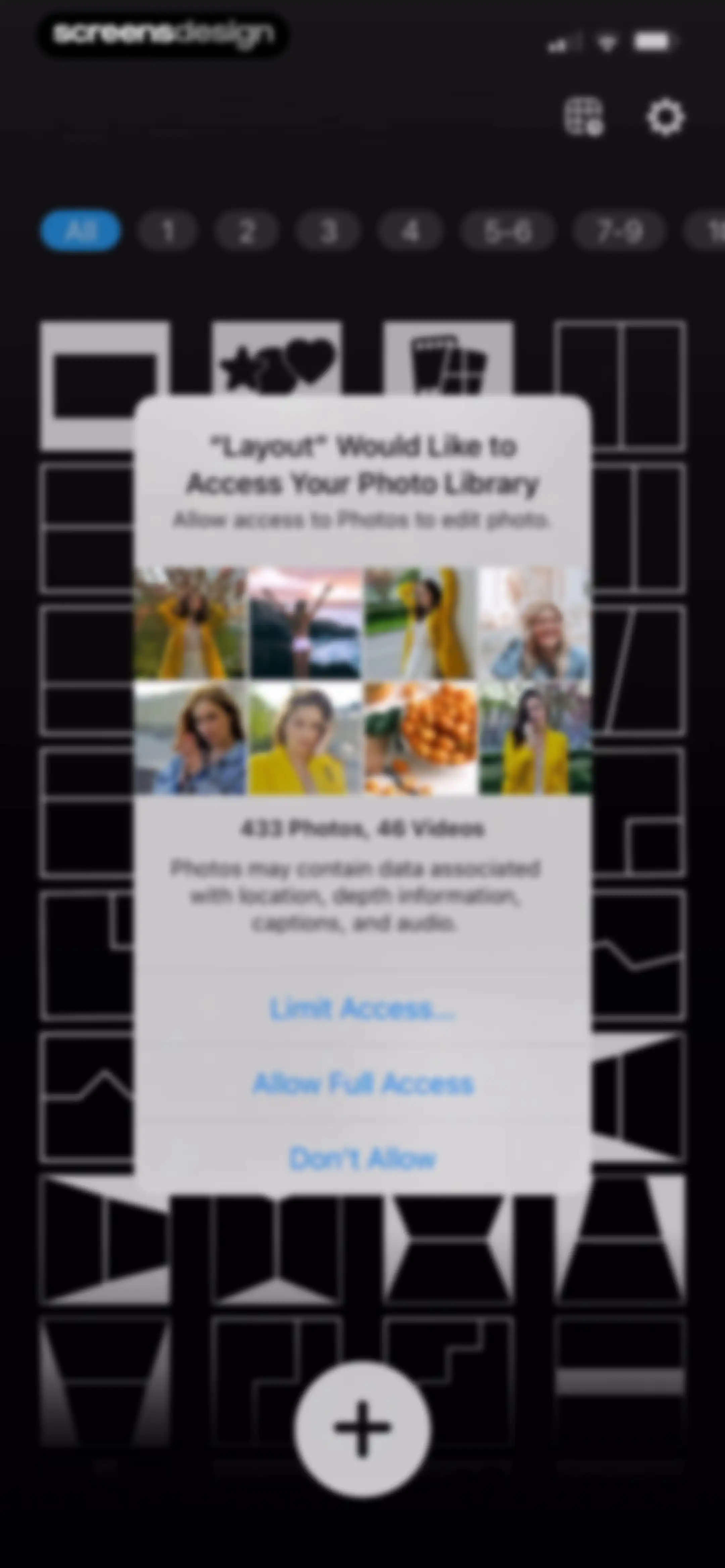 Layout for Instagram: Collage screen 12