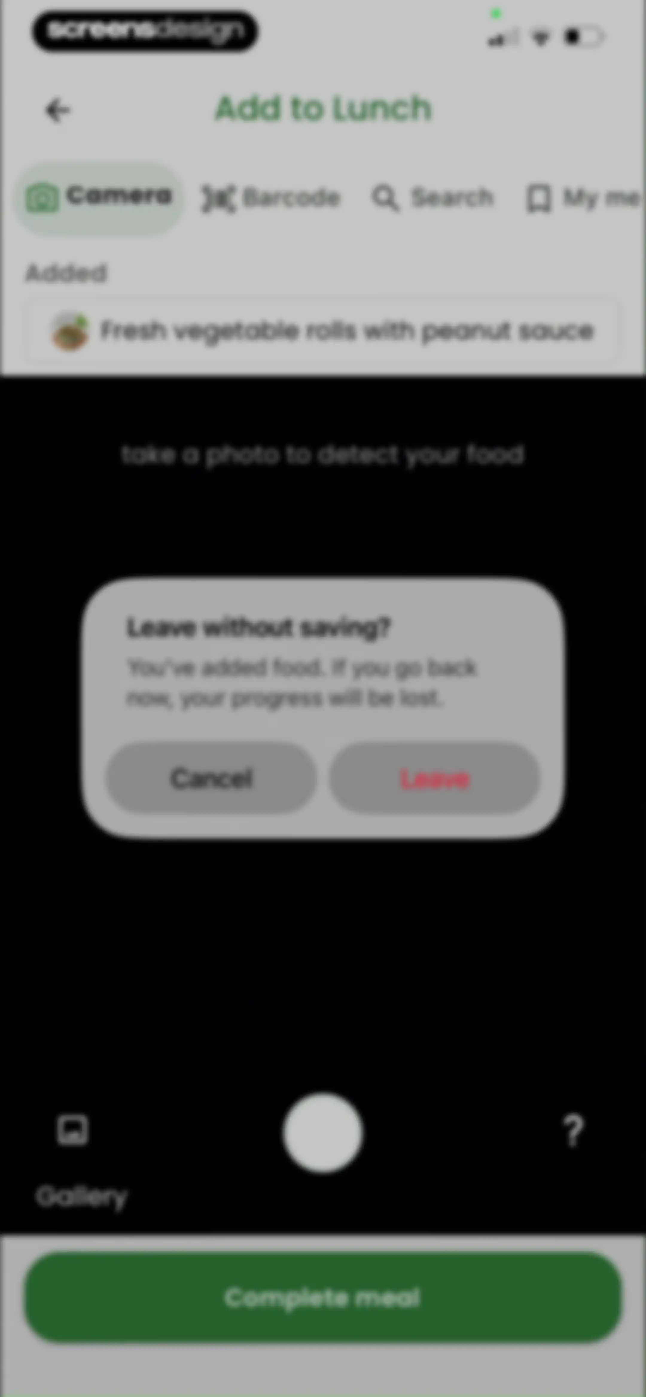 Diabetes food tracker - Gococo screen 95