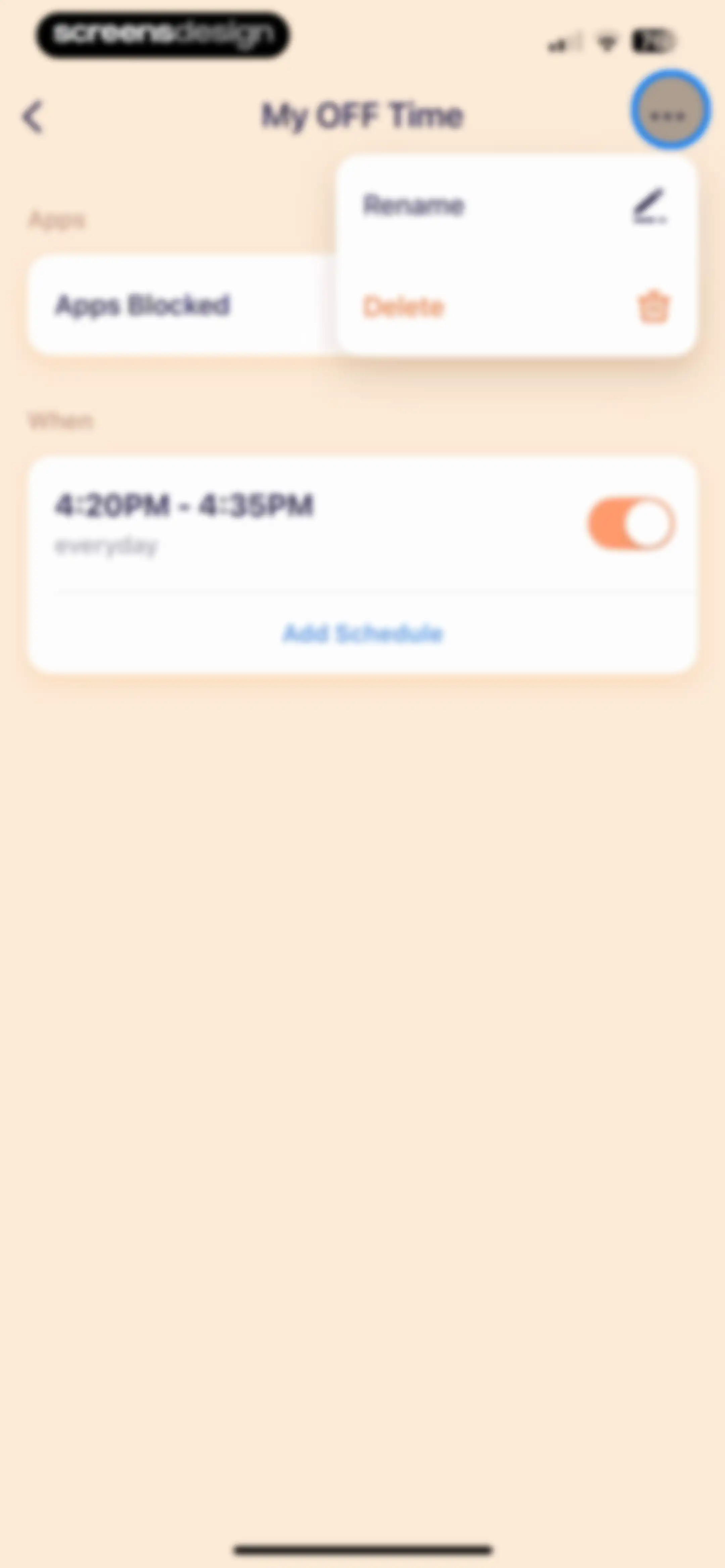 OffScreen: Screen Time Control screen 46