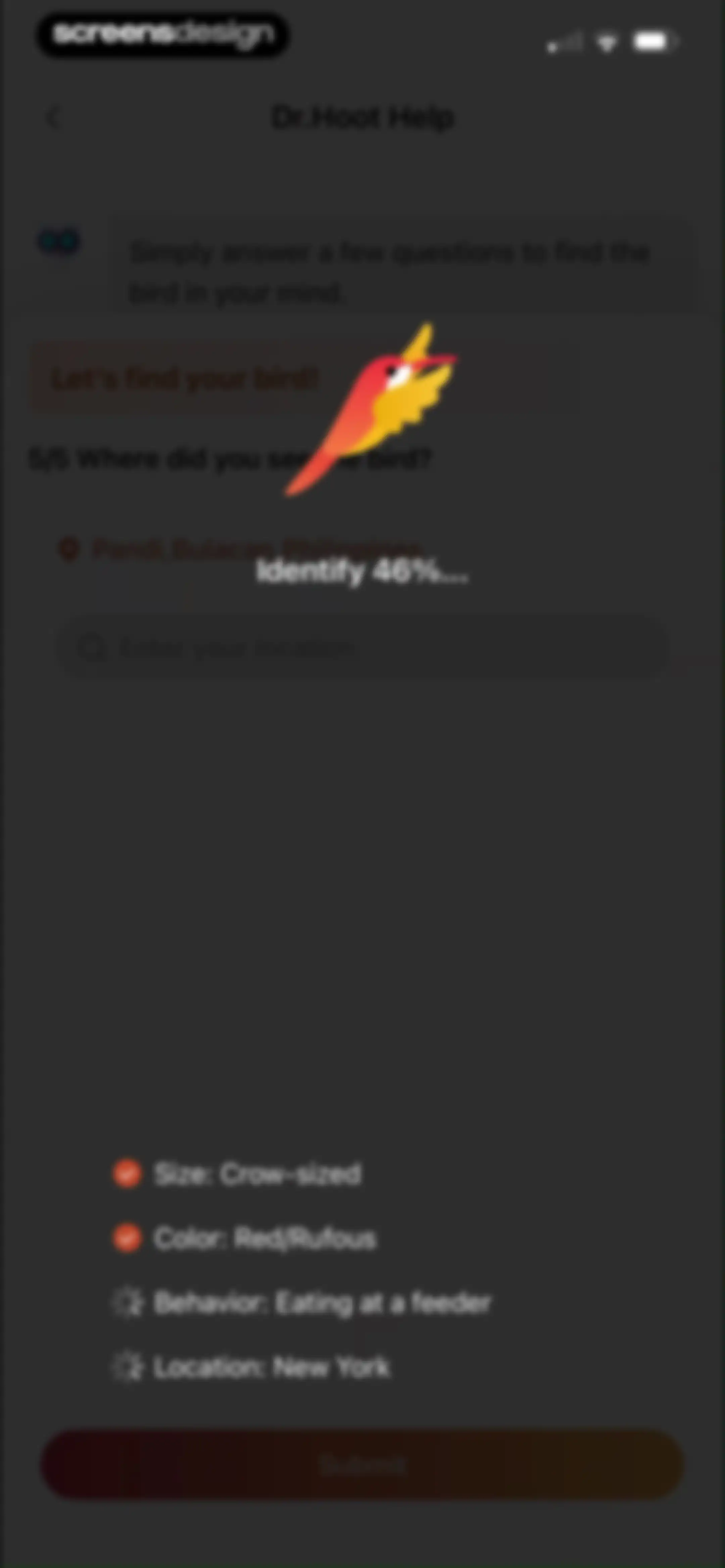 Picture Bird: Bird identifier screen 70