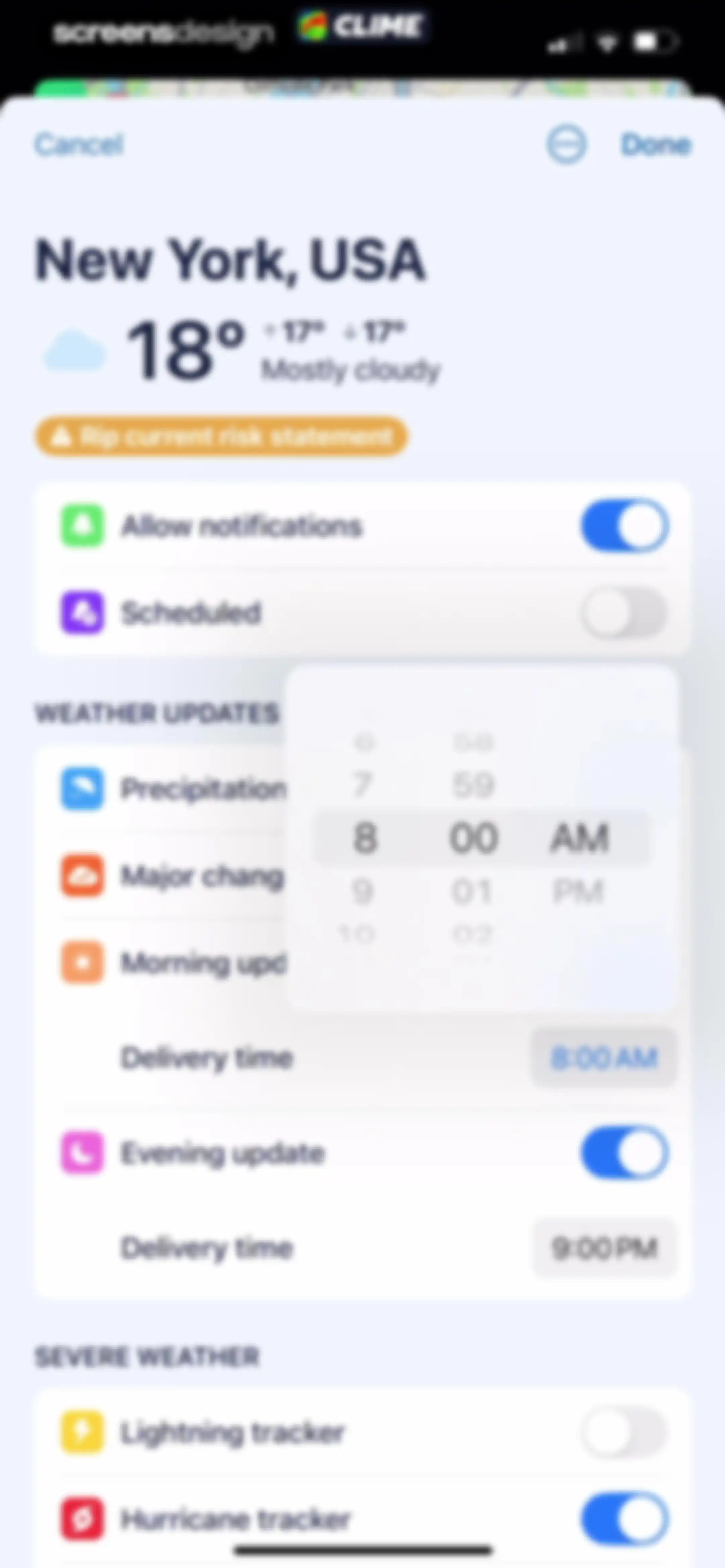 Clime: NOAA Weather Radar Live screen 35