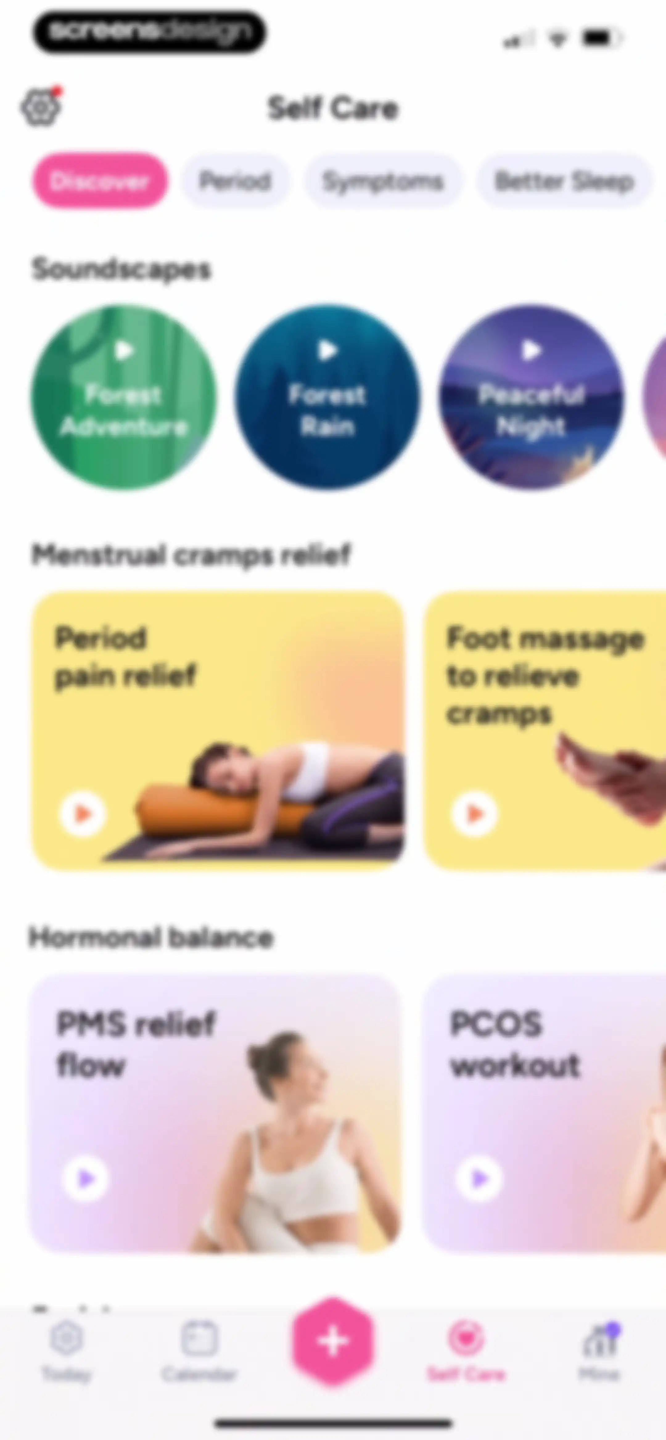 Period Tracker Period Calendar screen 172