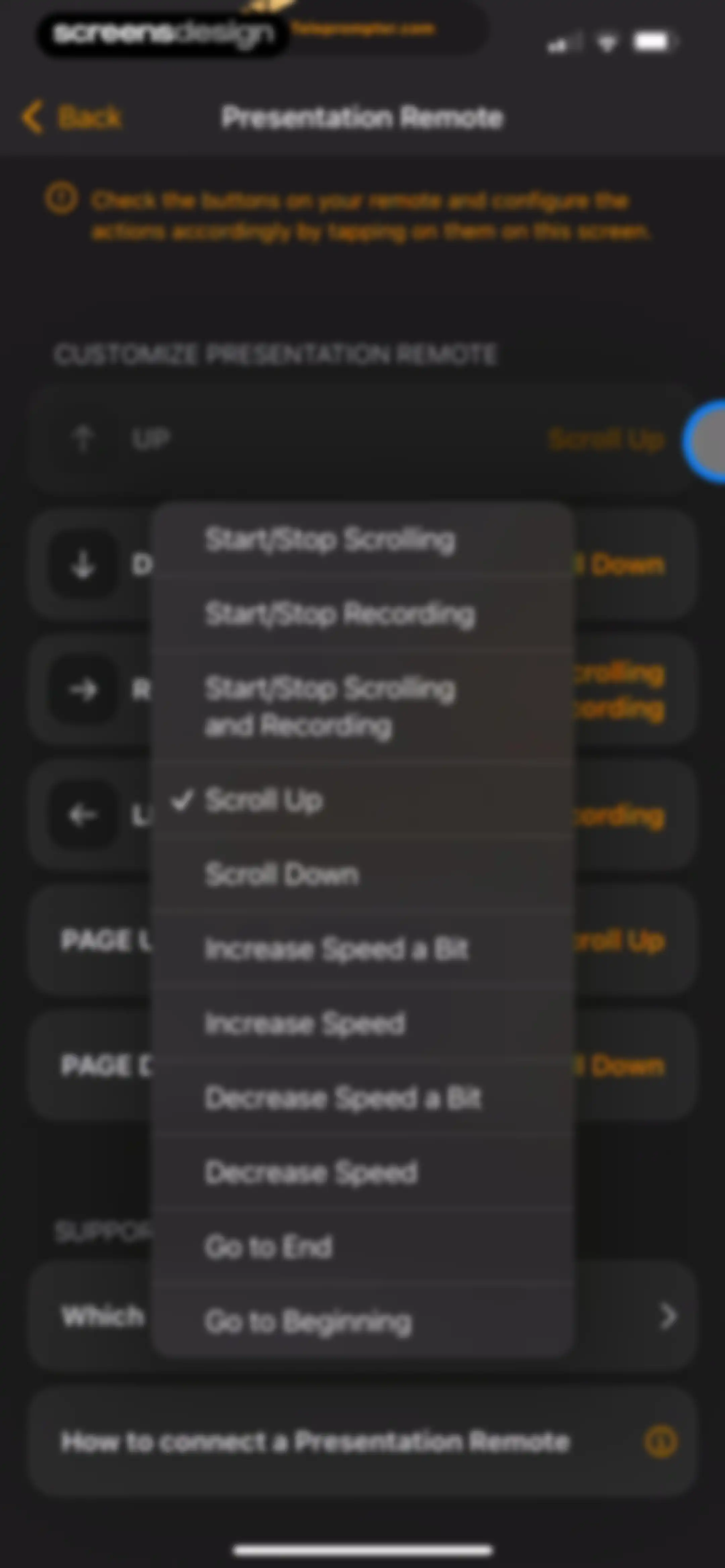 Teleprompter.com screen 144