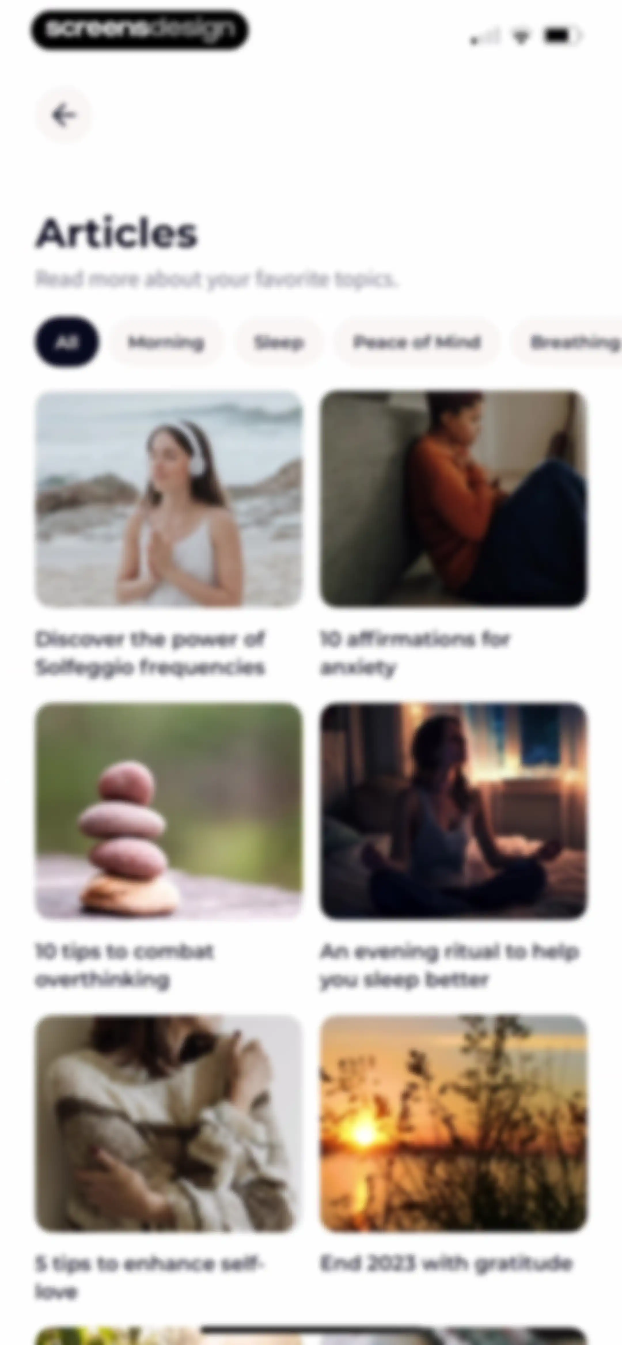 Meditation Moments - Guided screen 50