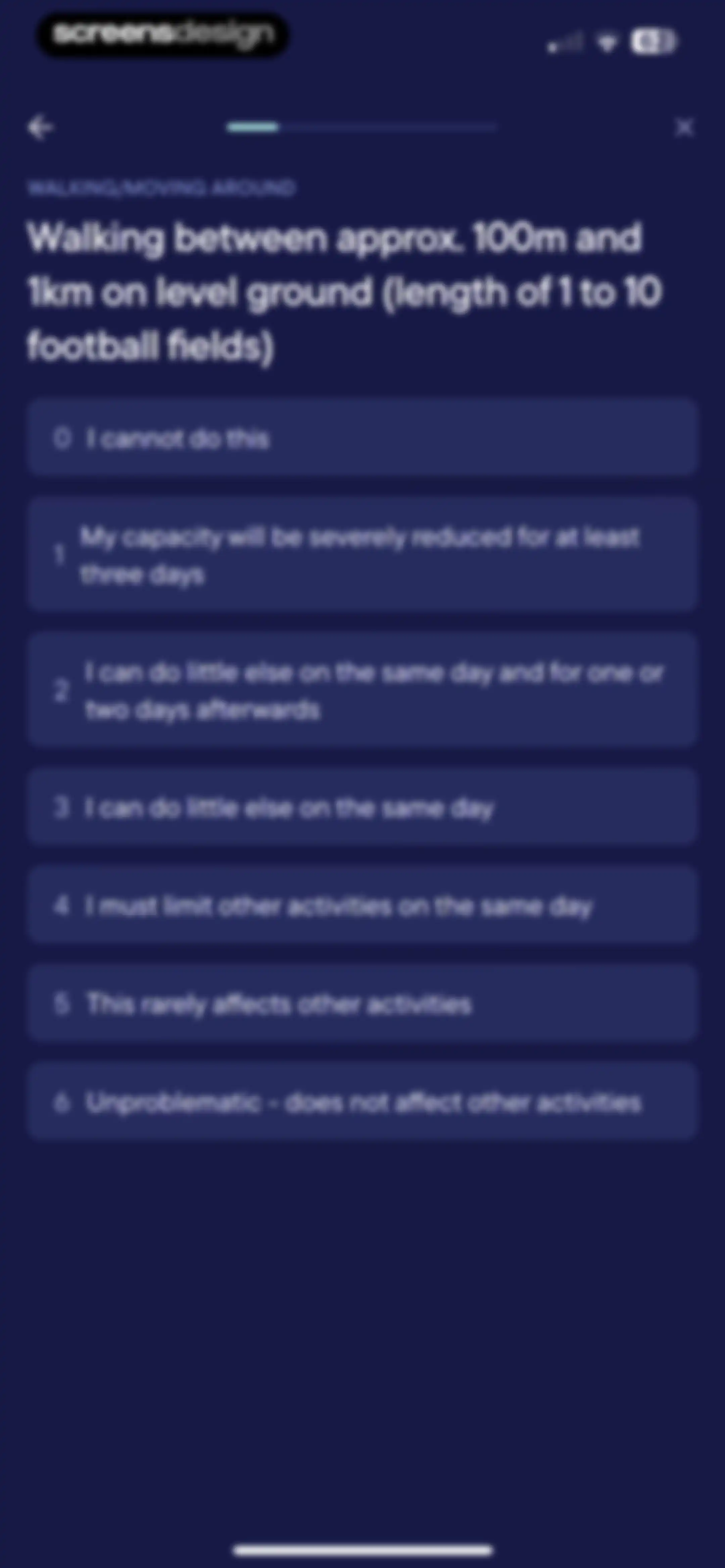 Visible: Pacing for illness screen 66