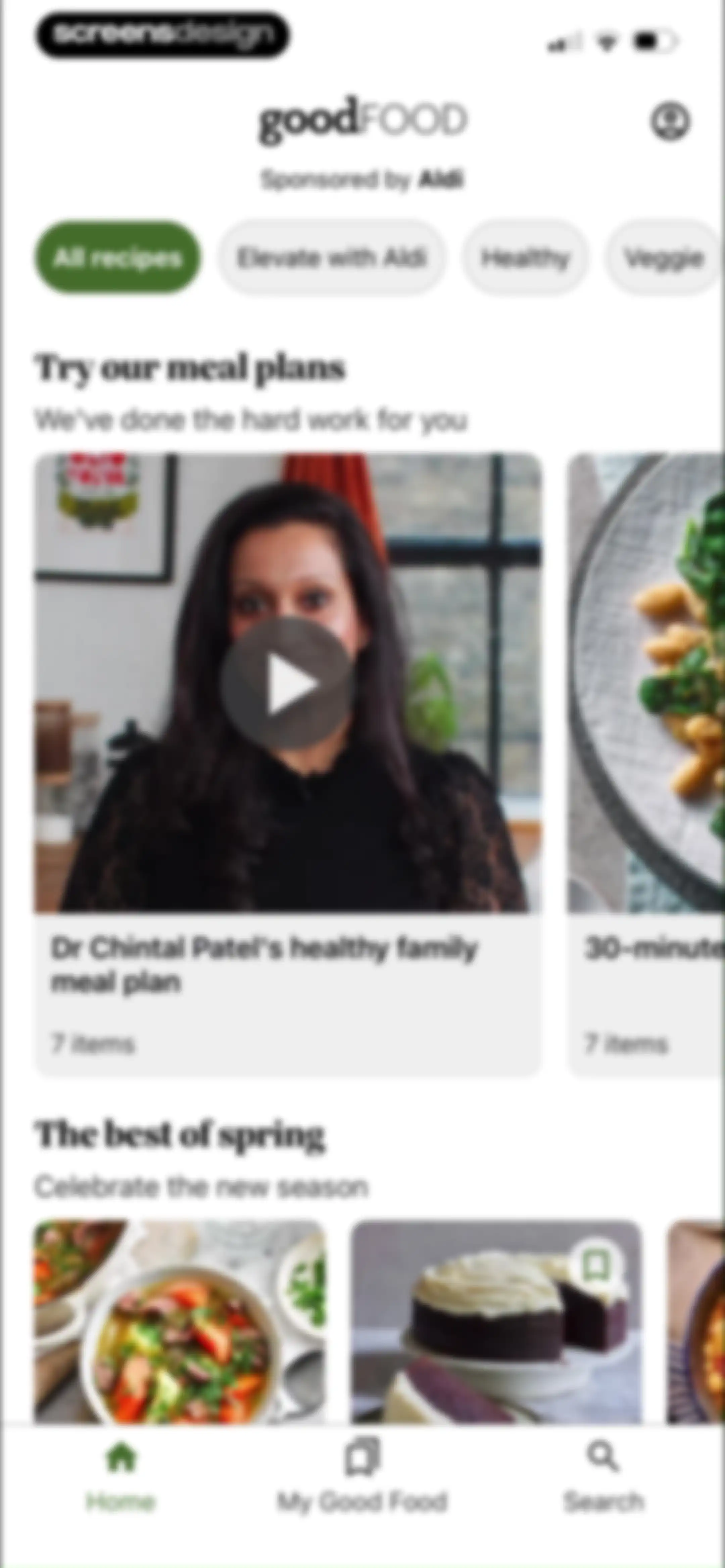 Good Food: Recipe Finder screen 28