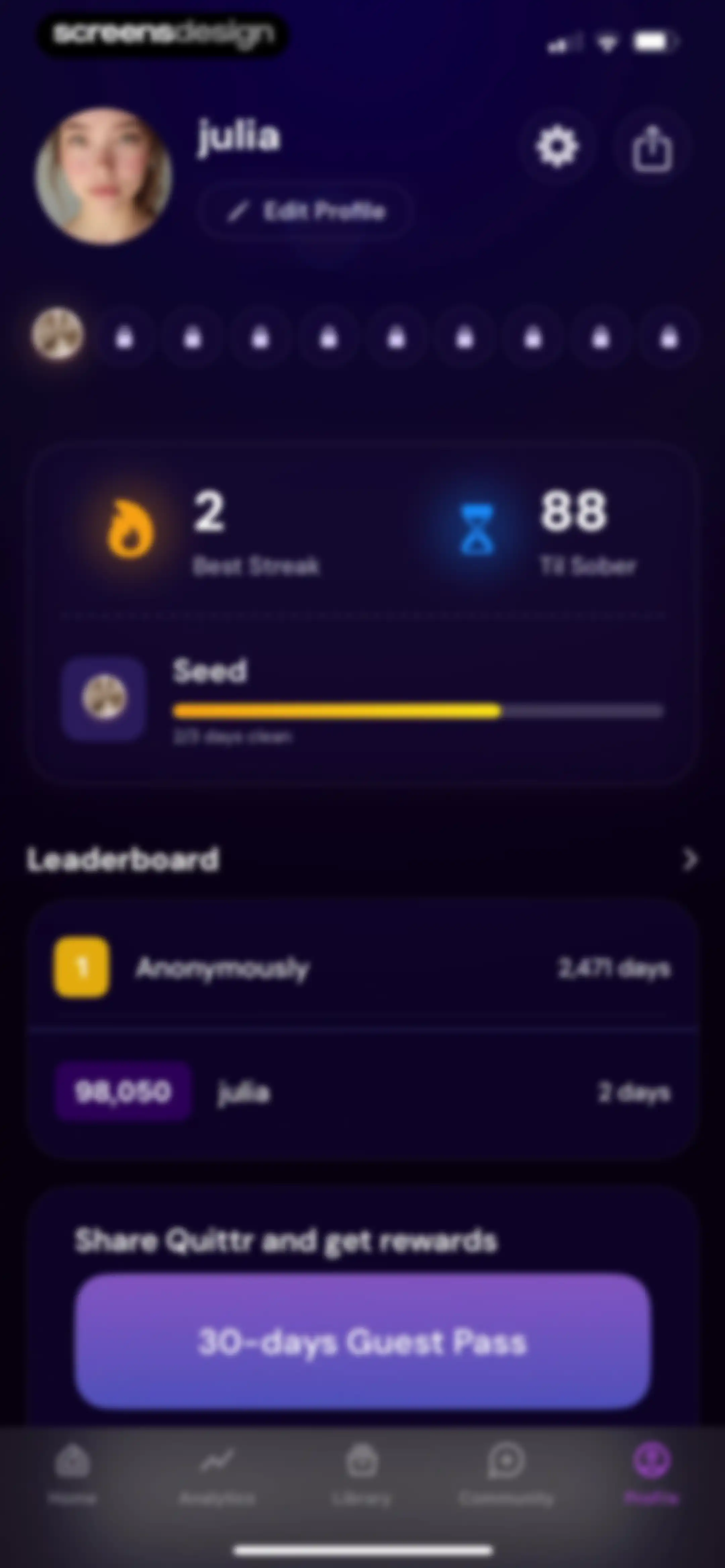 QUITTR - Break Free Now screen 174