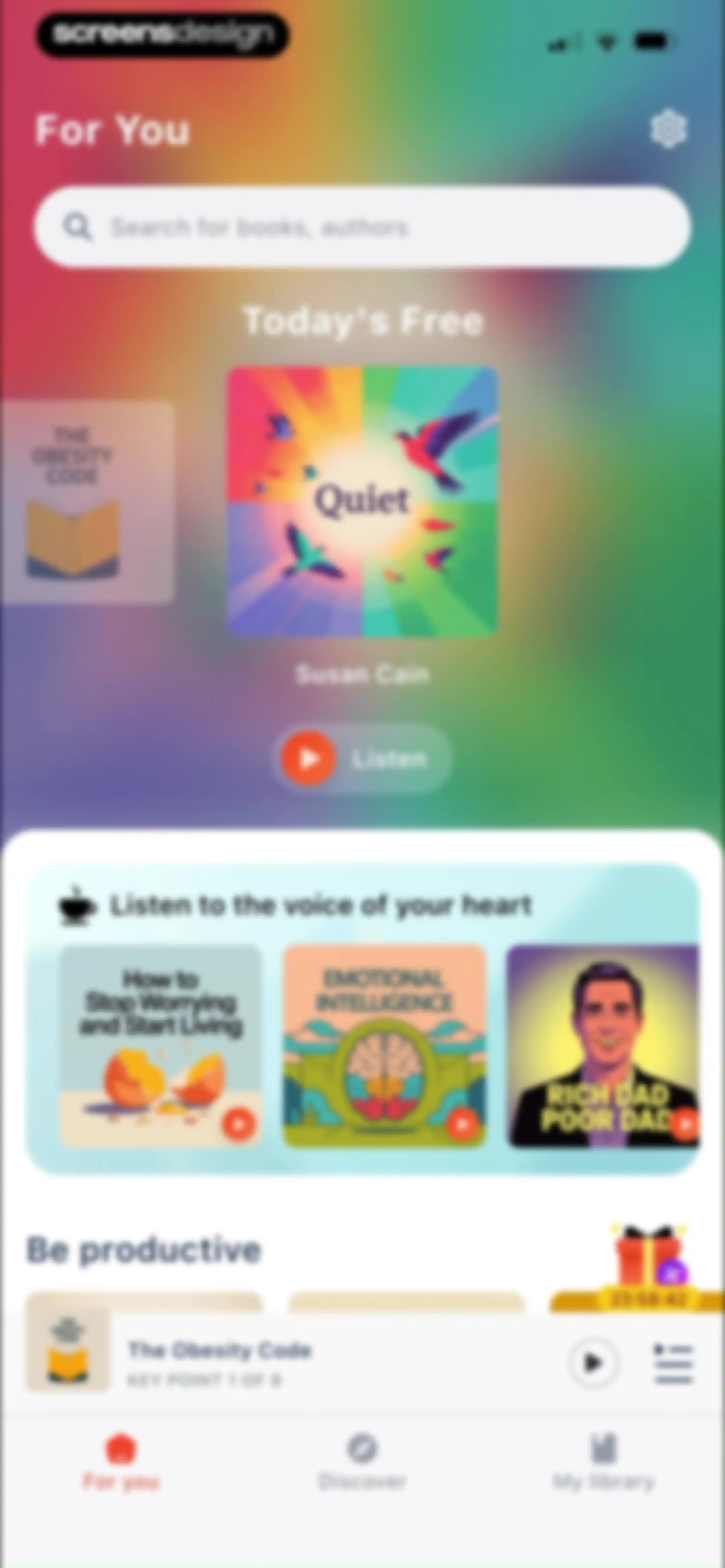 BookCast: 15-Minute Insights screen 44